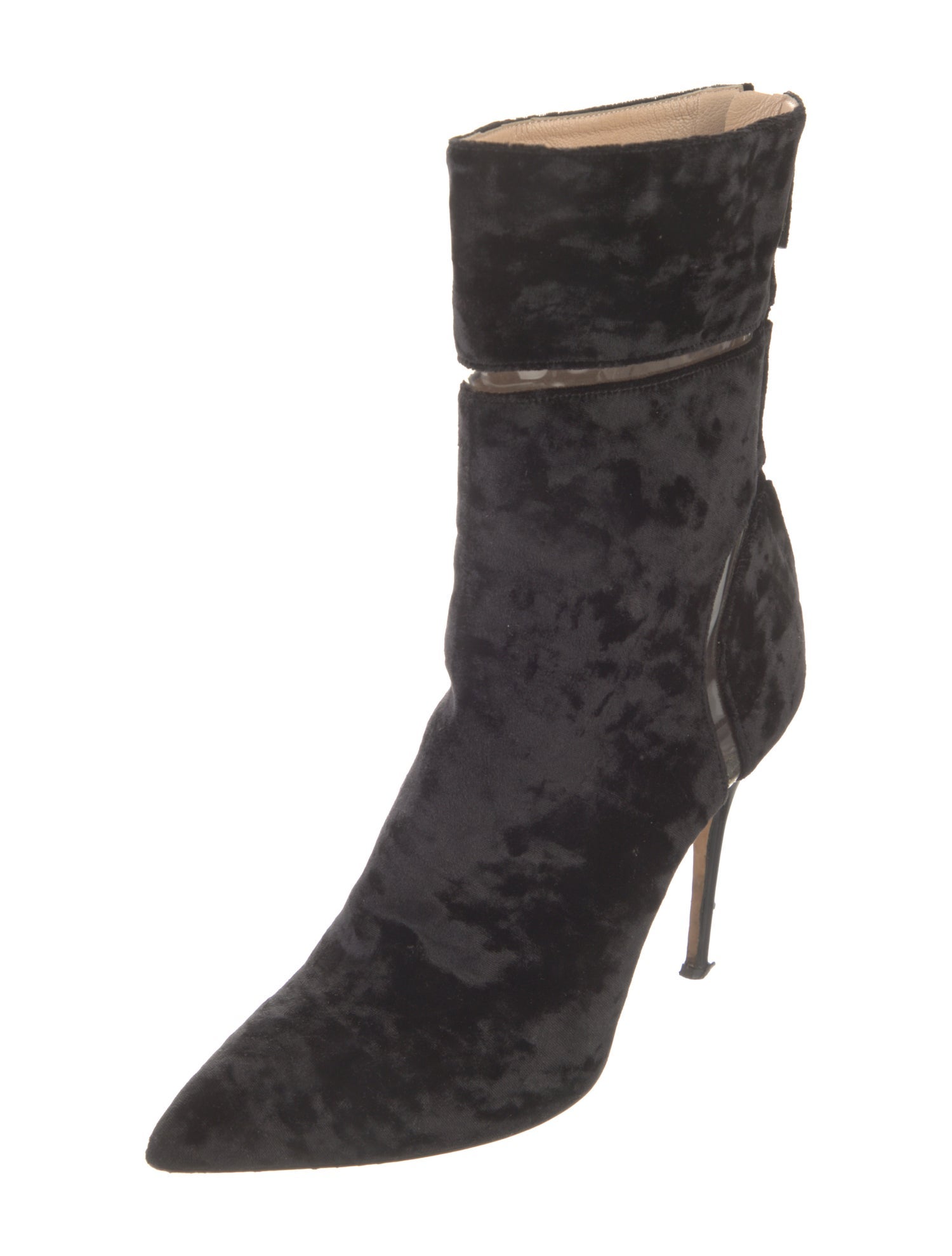Monique Lhuillier Velvet Boots