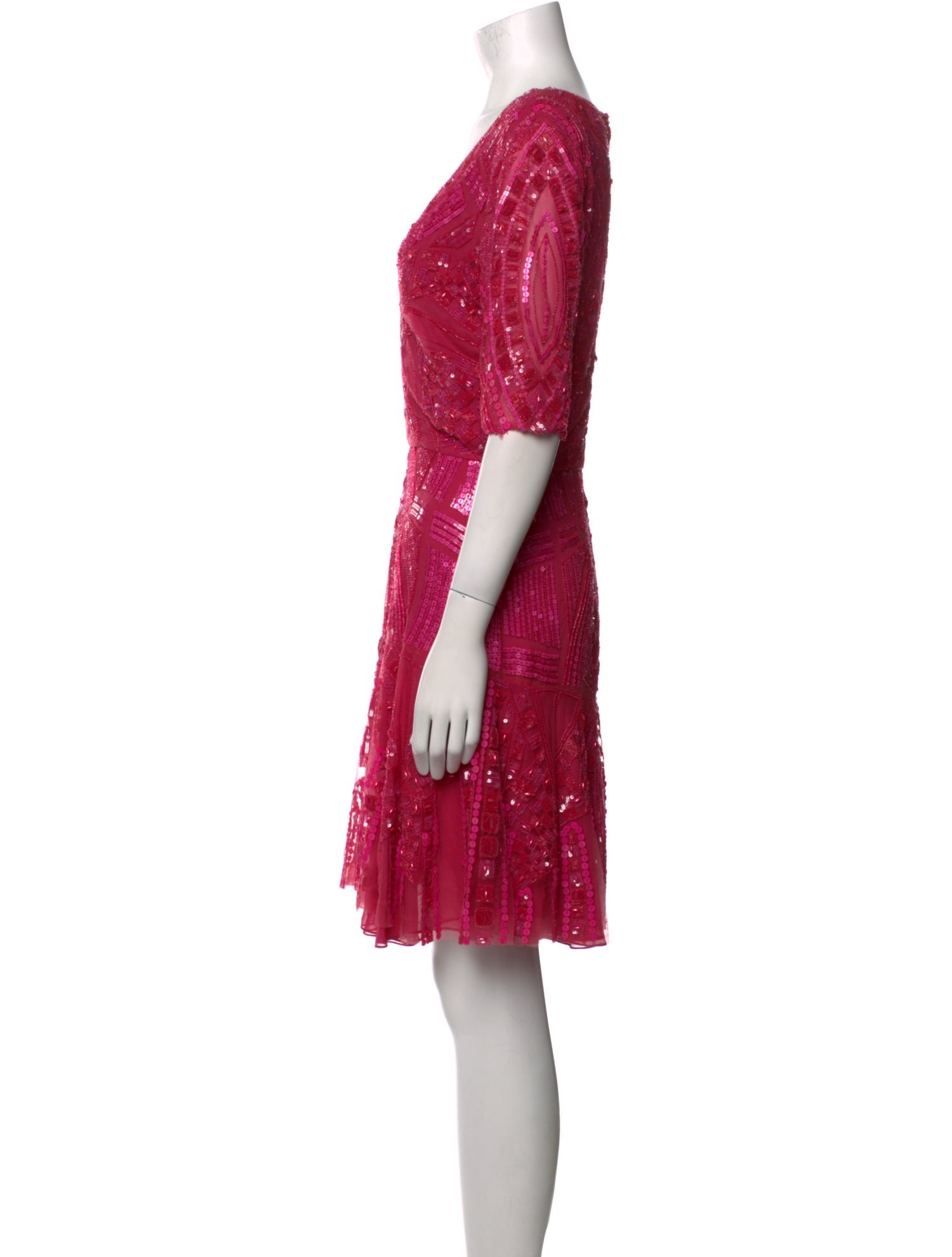 Monique Lhuillier Nylon Mini Dress