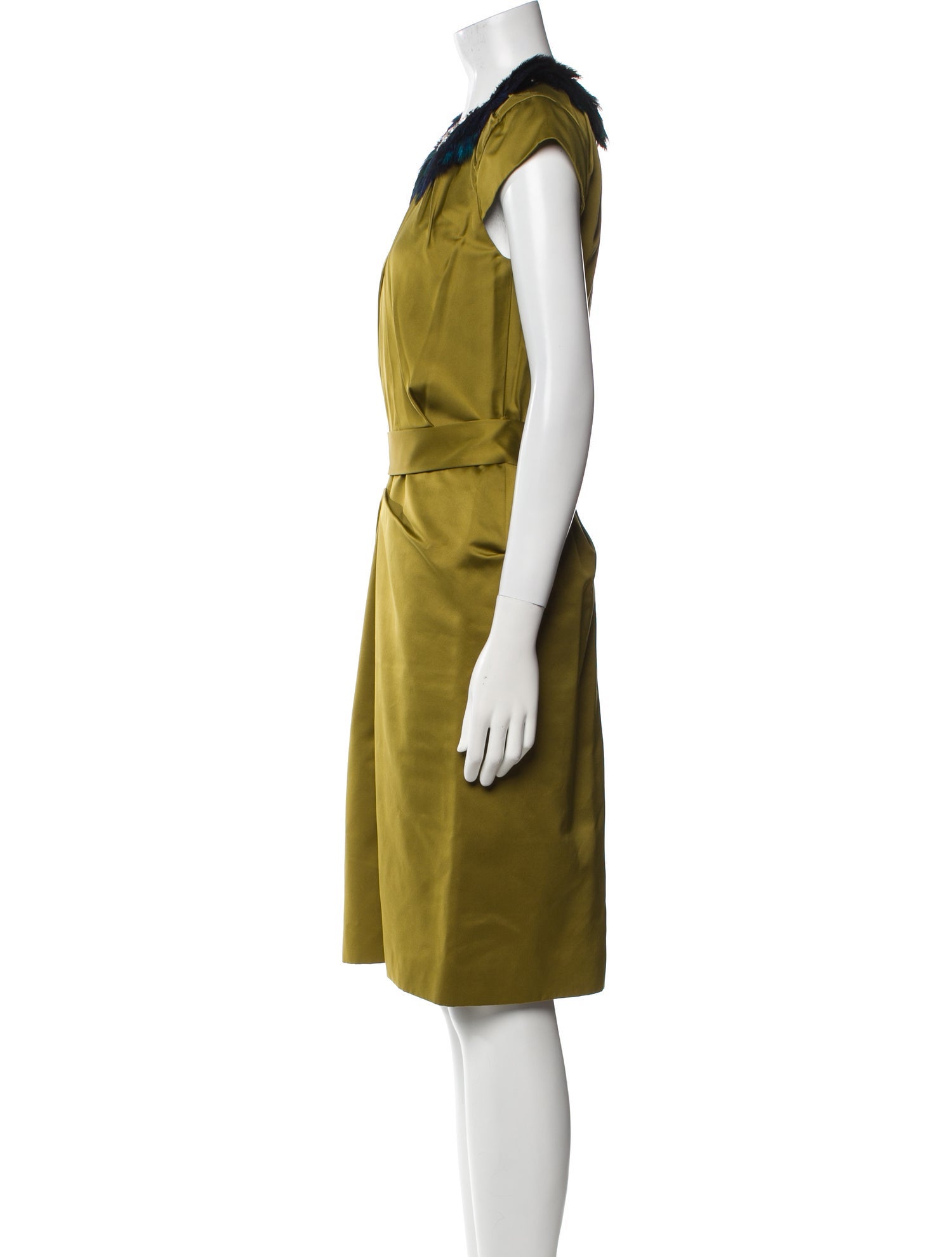 Monique Lhuillier Silk Knee-Length Dress