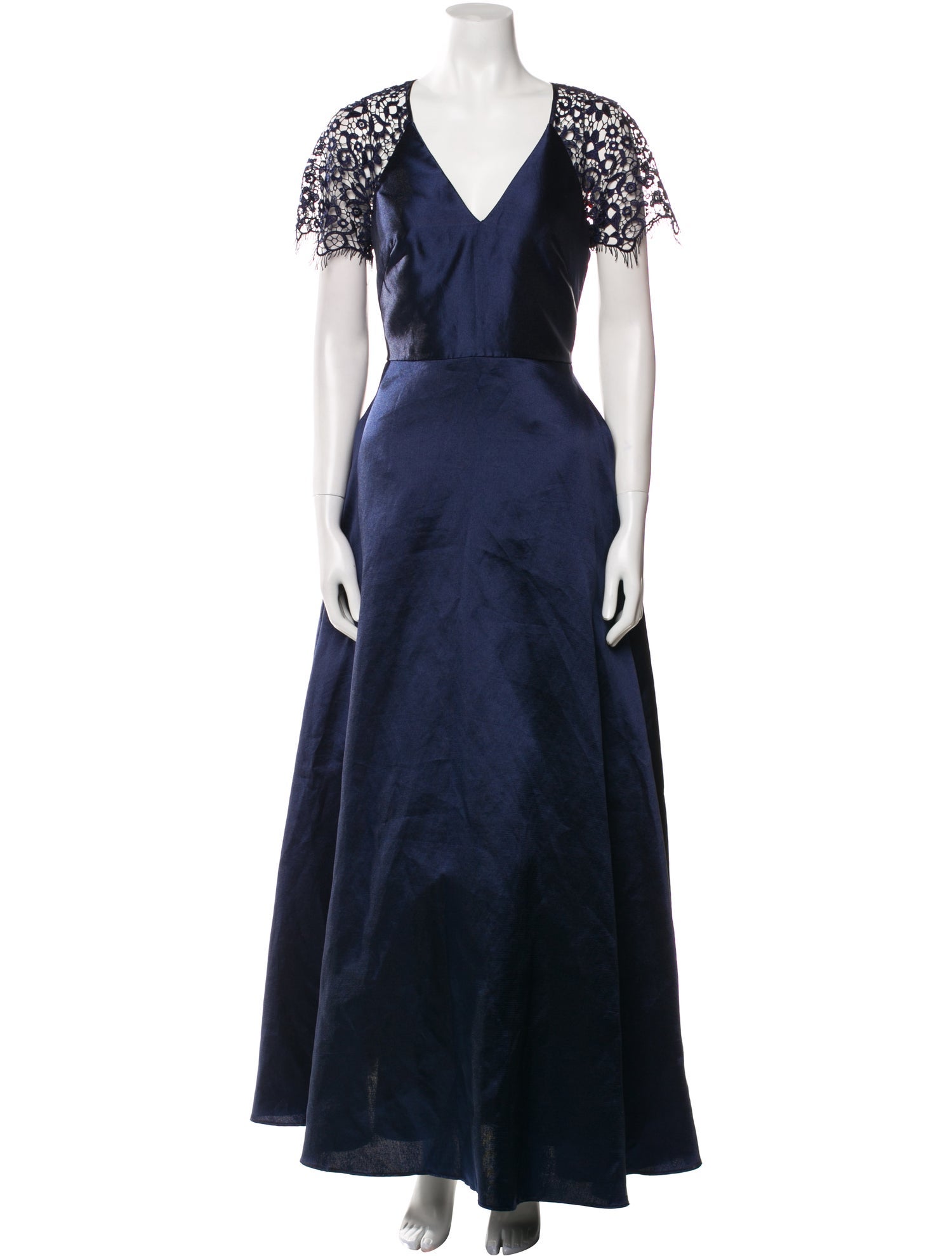 Monique Lhuillier V-Neck Long Dress w/ Tags