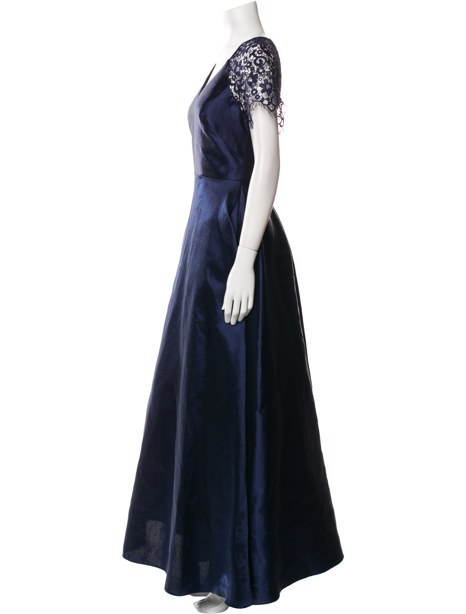 Monique Lhuillier V-Neck Long Dress w/ Tags