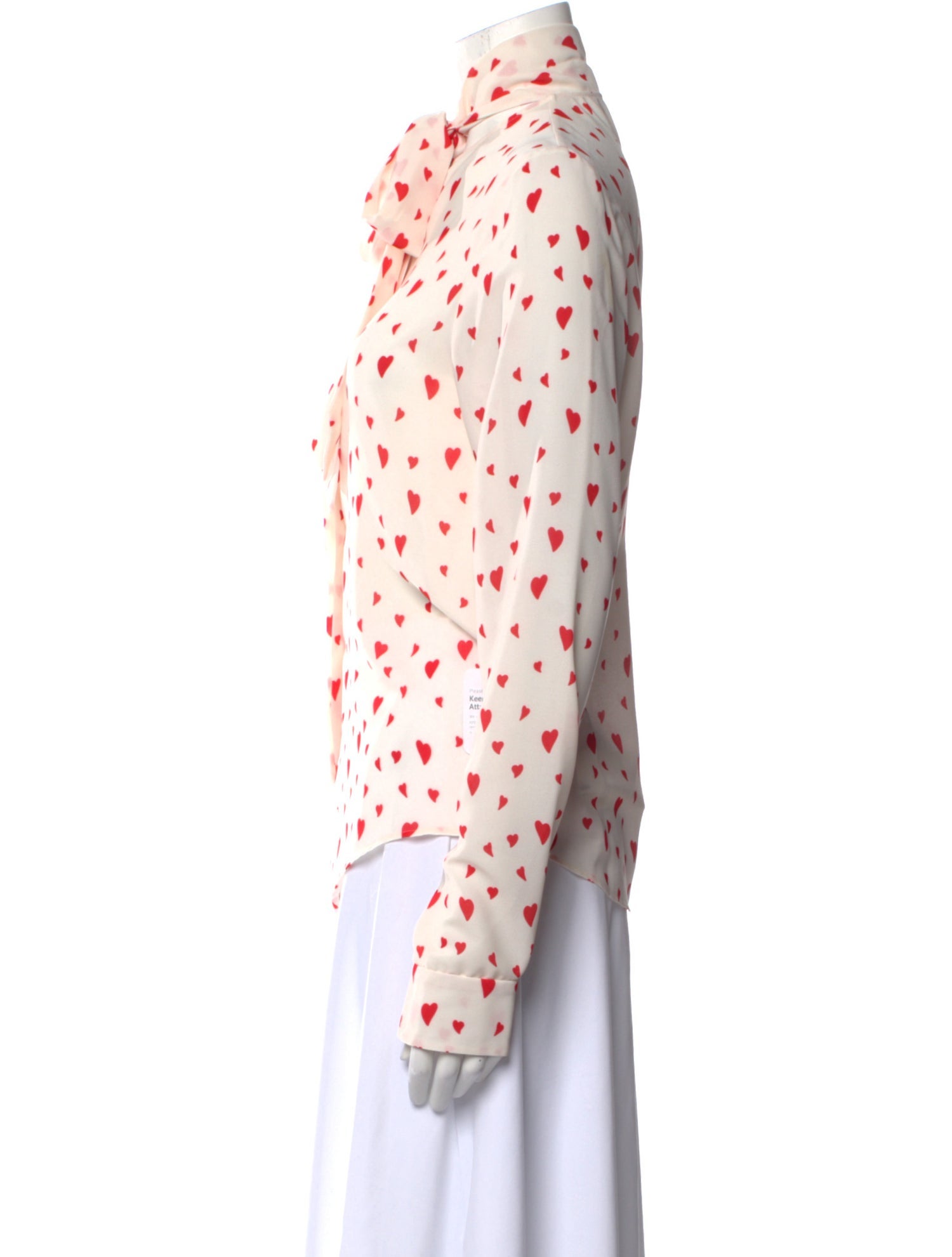 Monique Lhuillier Polka Dot Print Long Sleeve Button-Up Top