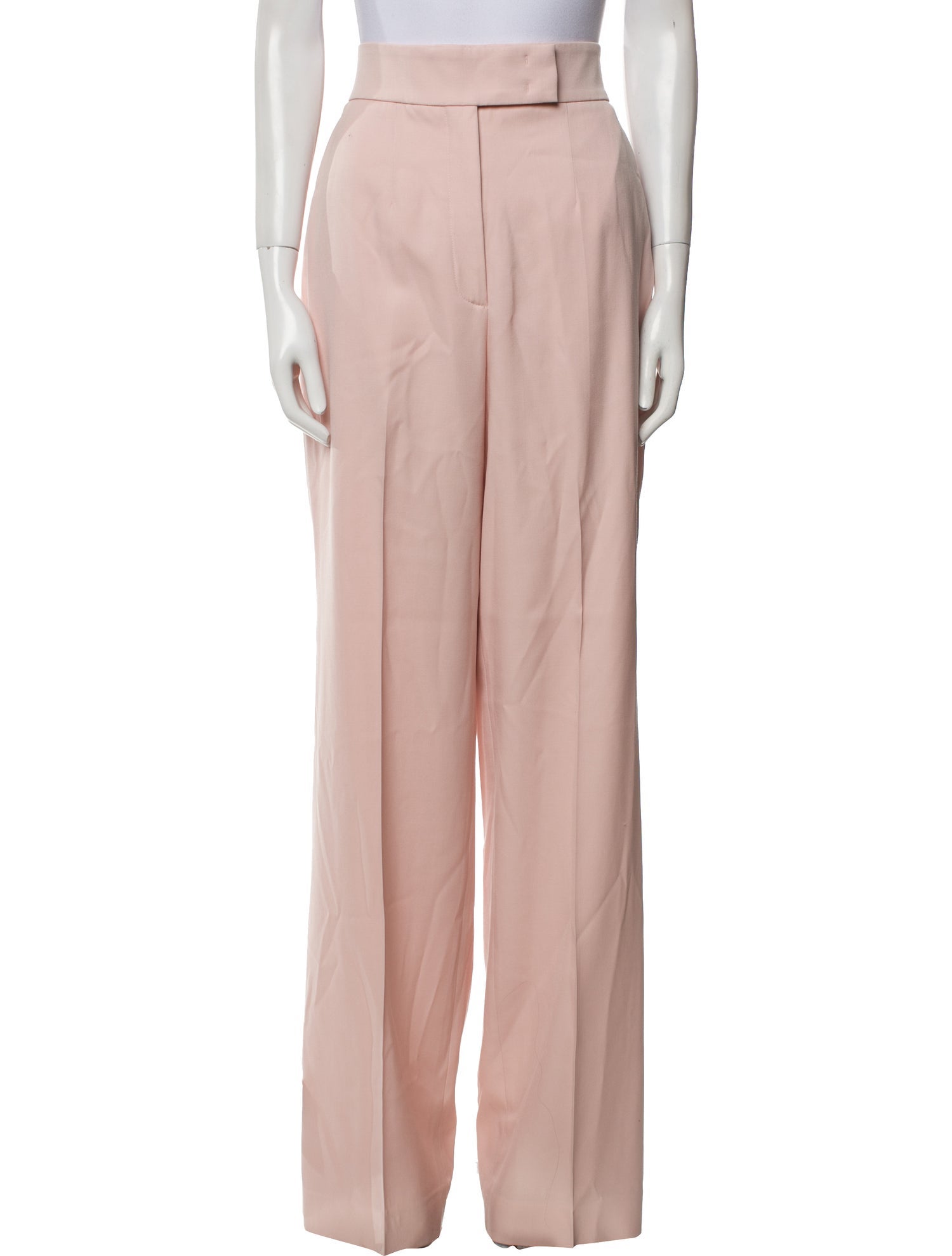 Monique Lhuillier Wool Wide Leg Pants