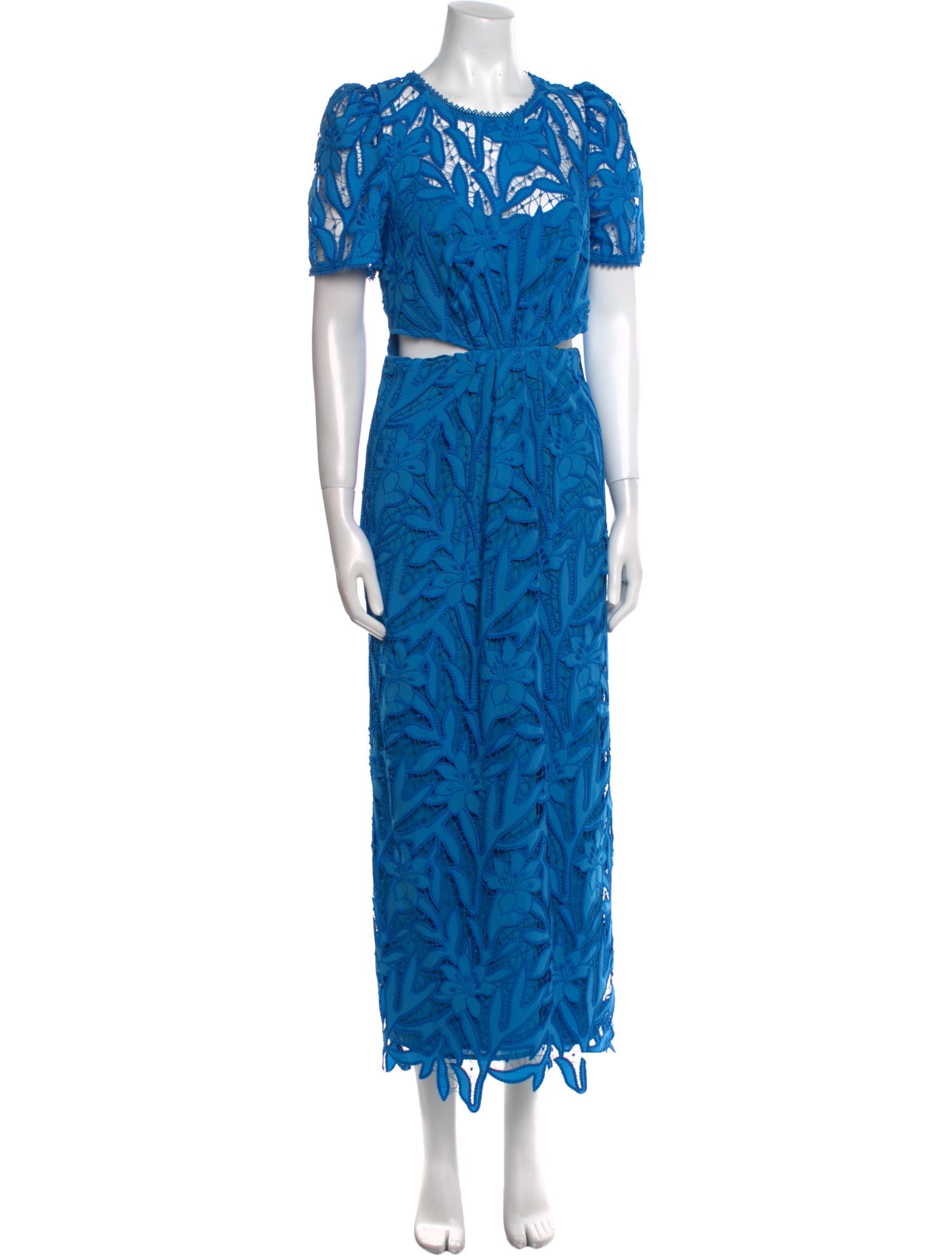 Monique Lhuillier Floral Print Long Dress