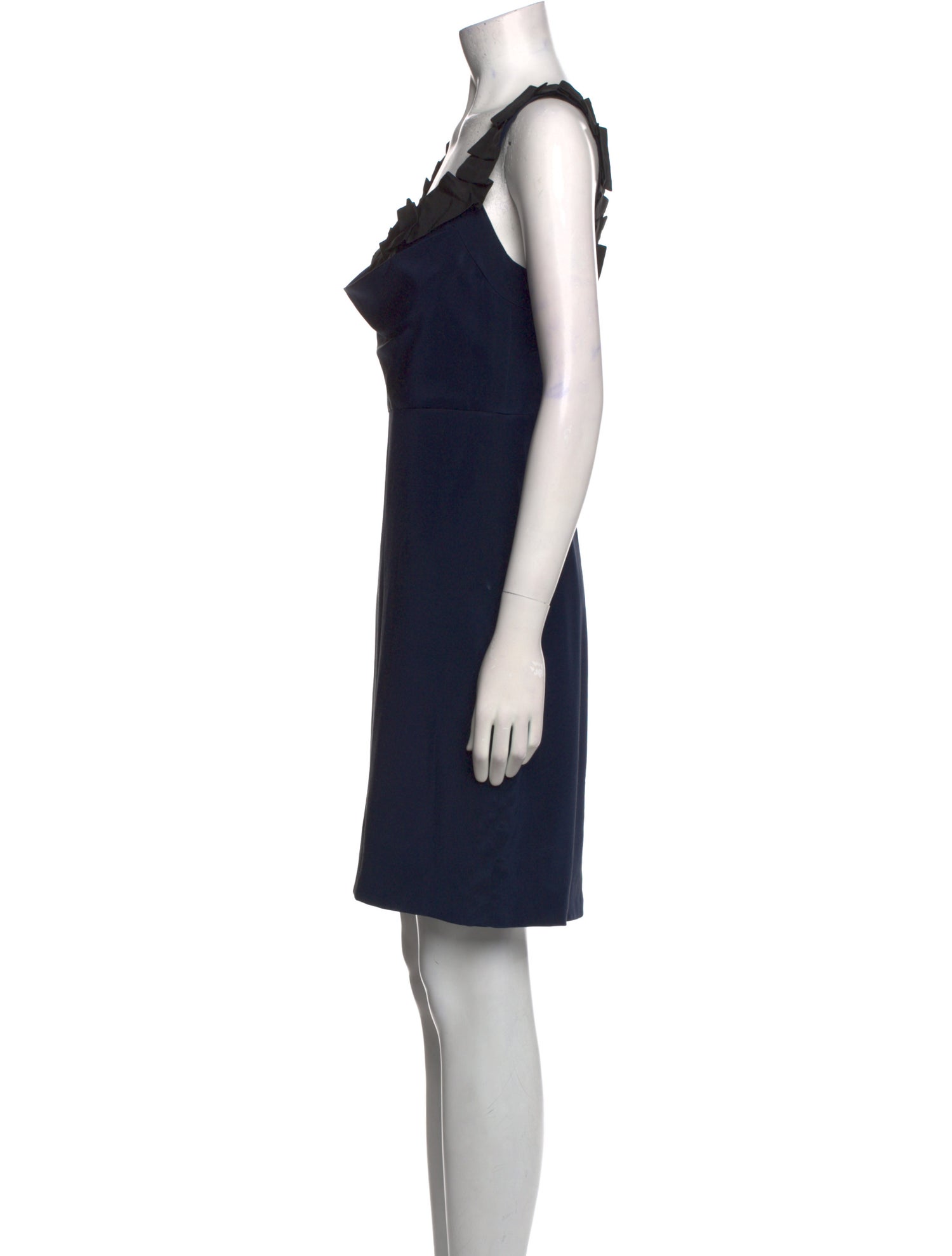 Monique Lhuillier Silk Mini Dress