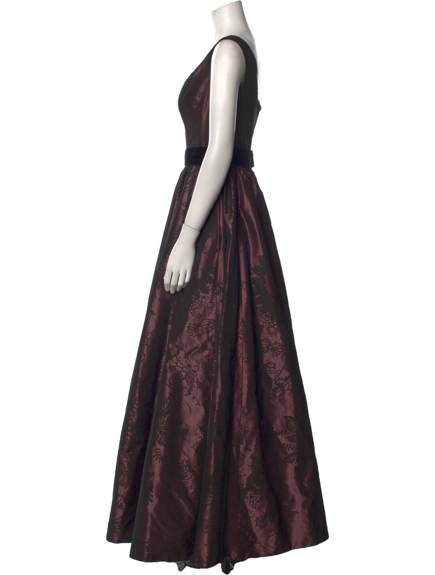 Monique Lhuillier Silk Long Dress