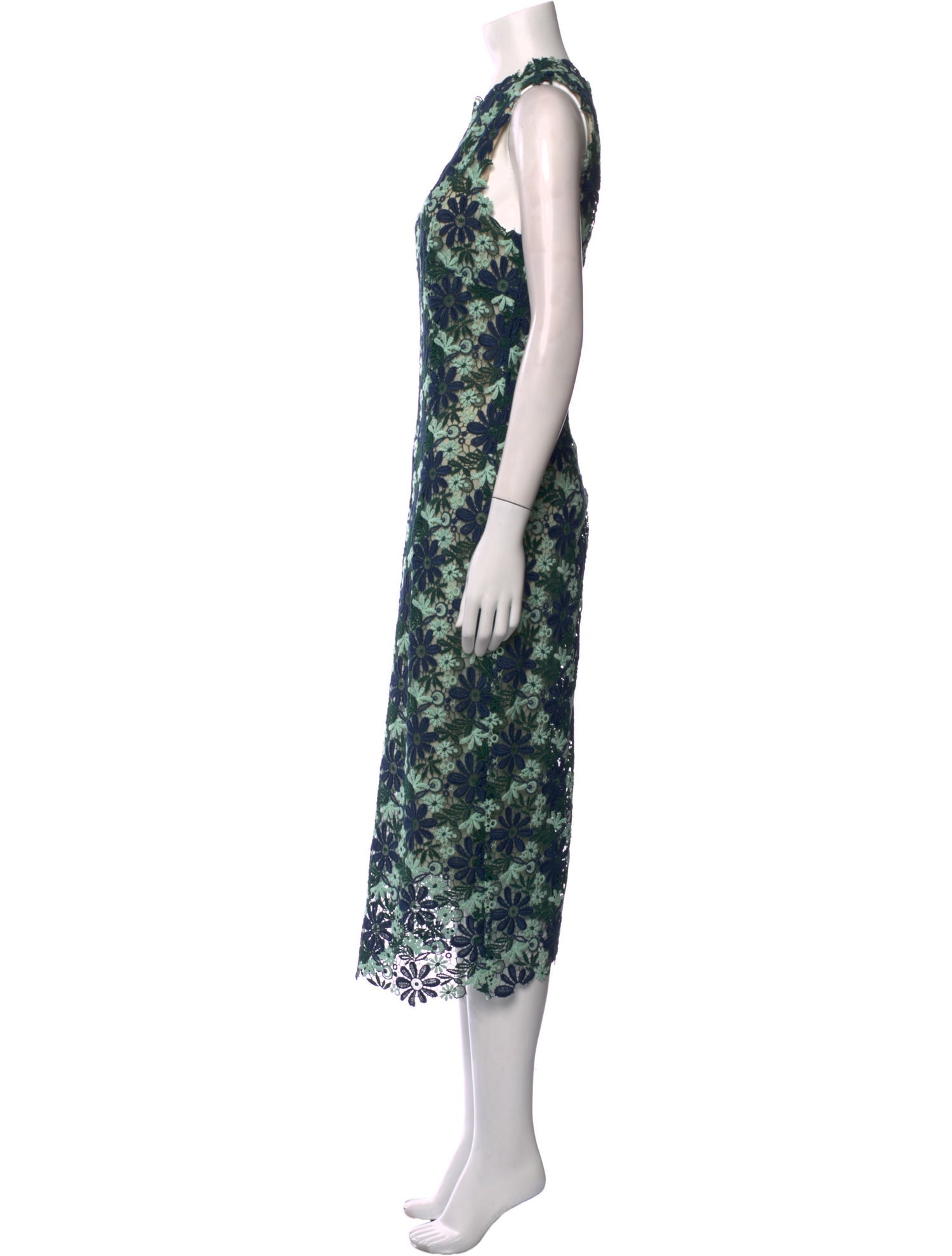 Monique Lhuillier Silk Long Dress