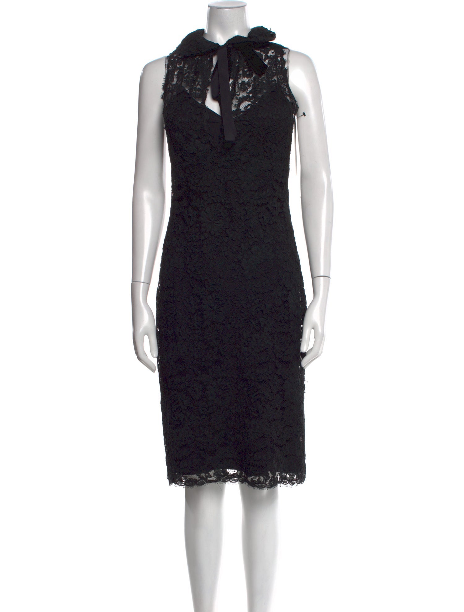 Monique Lhuillier Silk Midi Length Dress