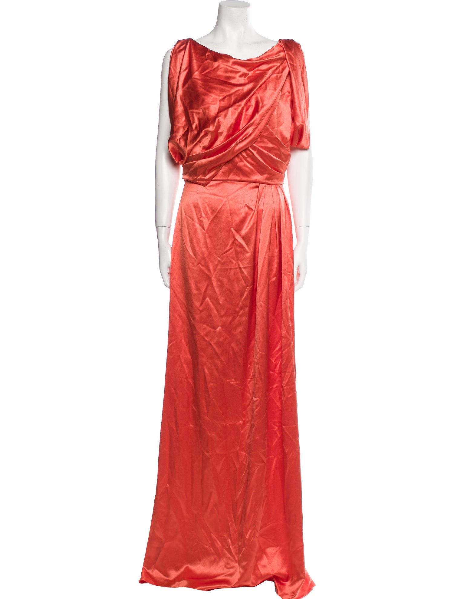 Monique Lhuillier Cowl Neck Long Dress w/ Tags