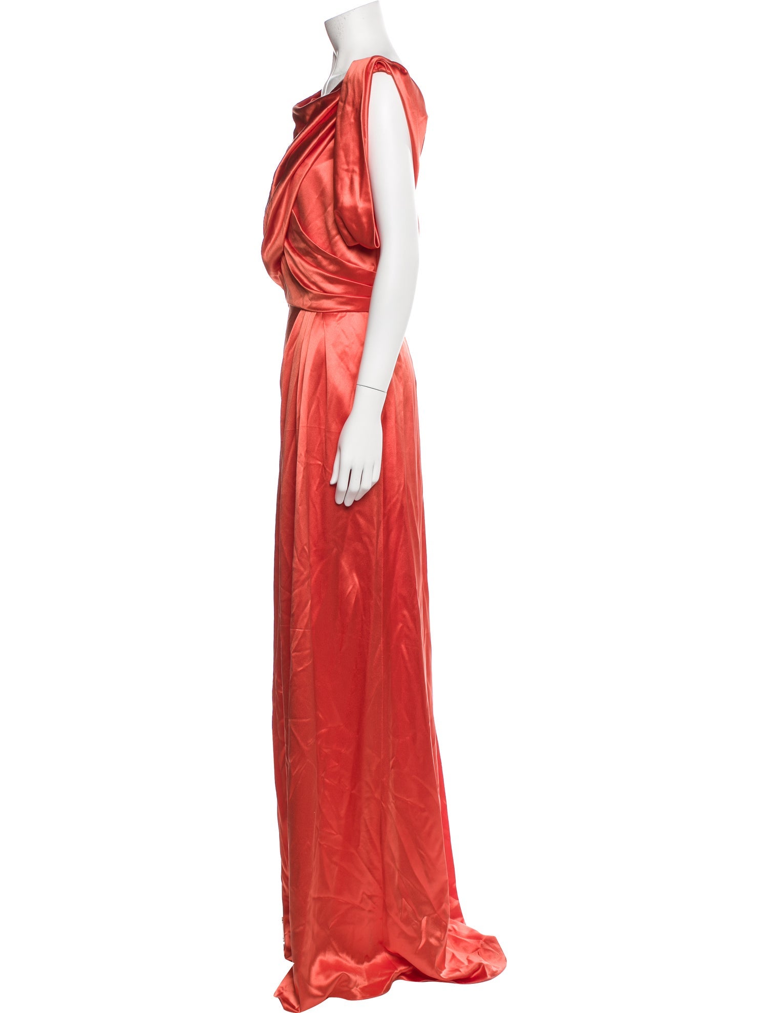 Monique Lhuillier Cowl Neck Long Dress w/ Tags