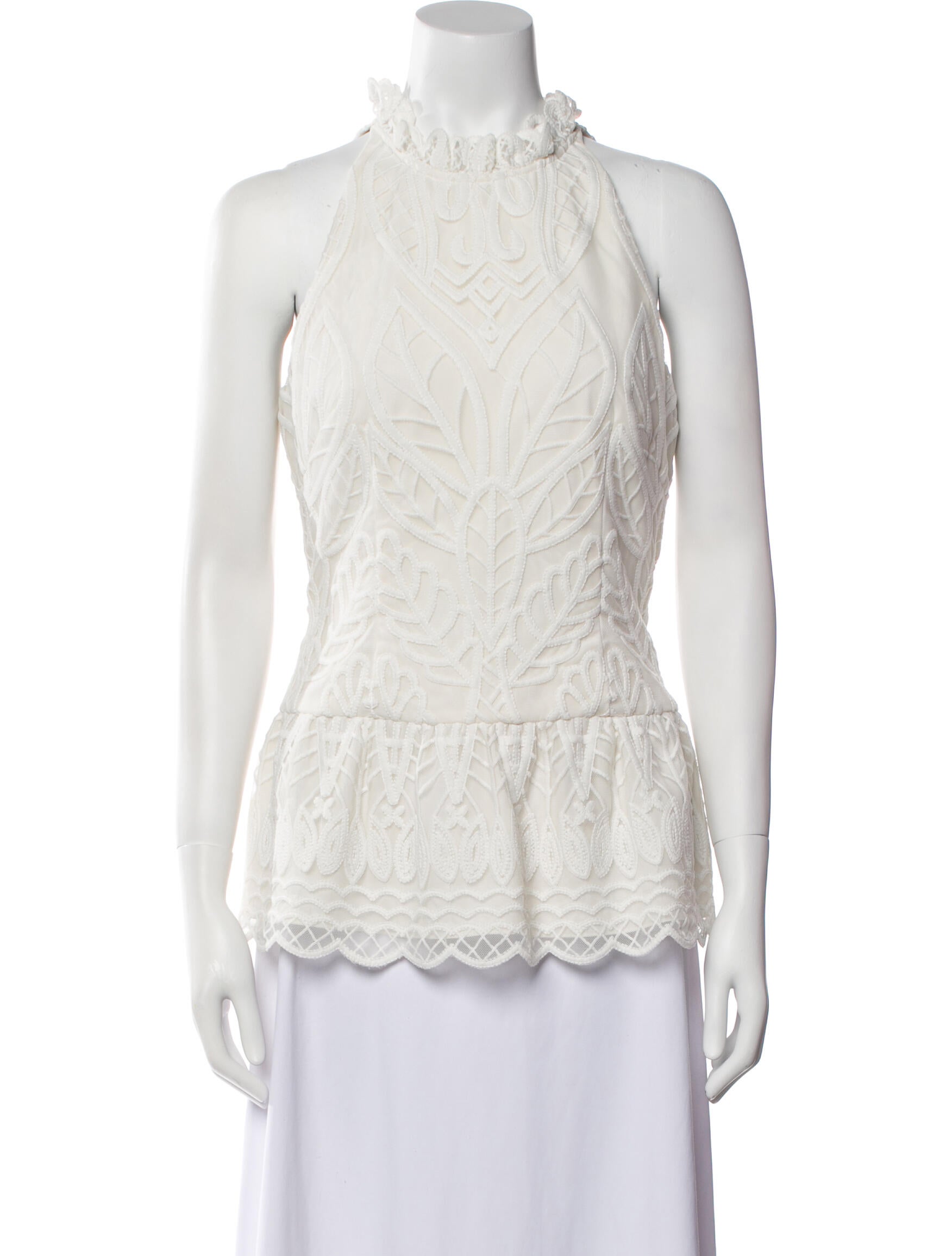 Monique Lhuillier Square Neckline Mini Dress