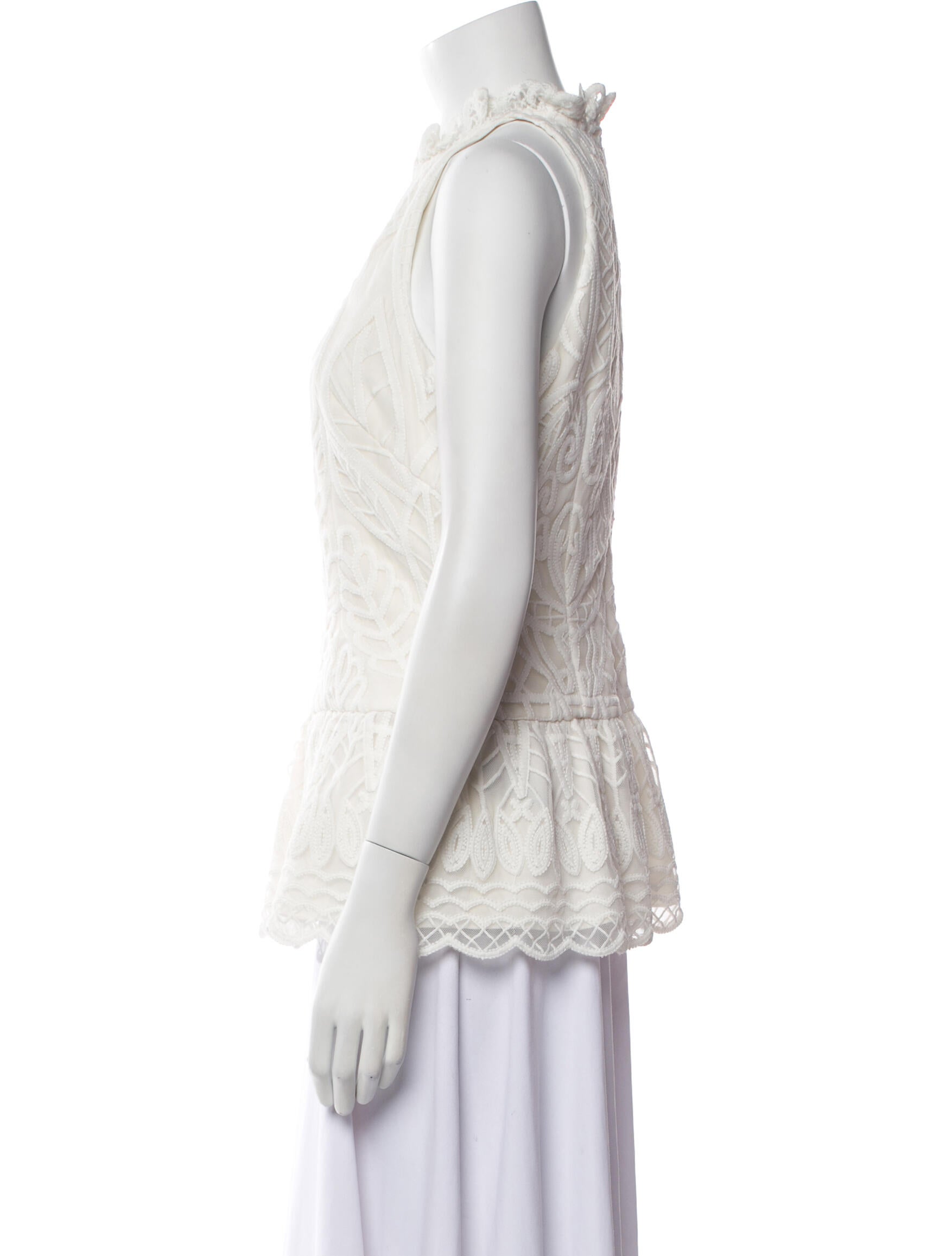 Monique Lhuillier Square Neckline Mini Dress