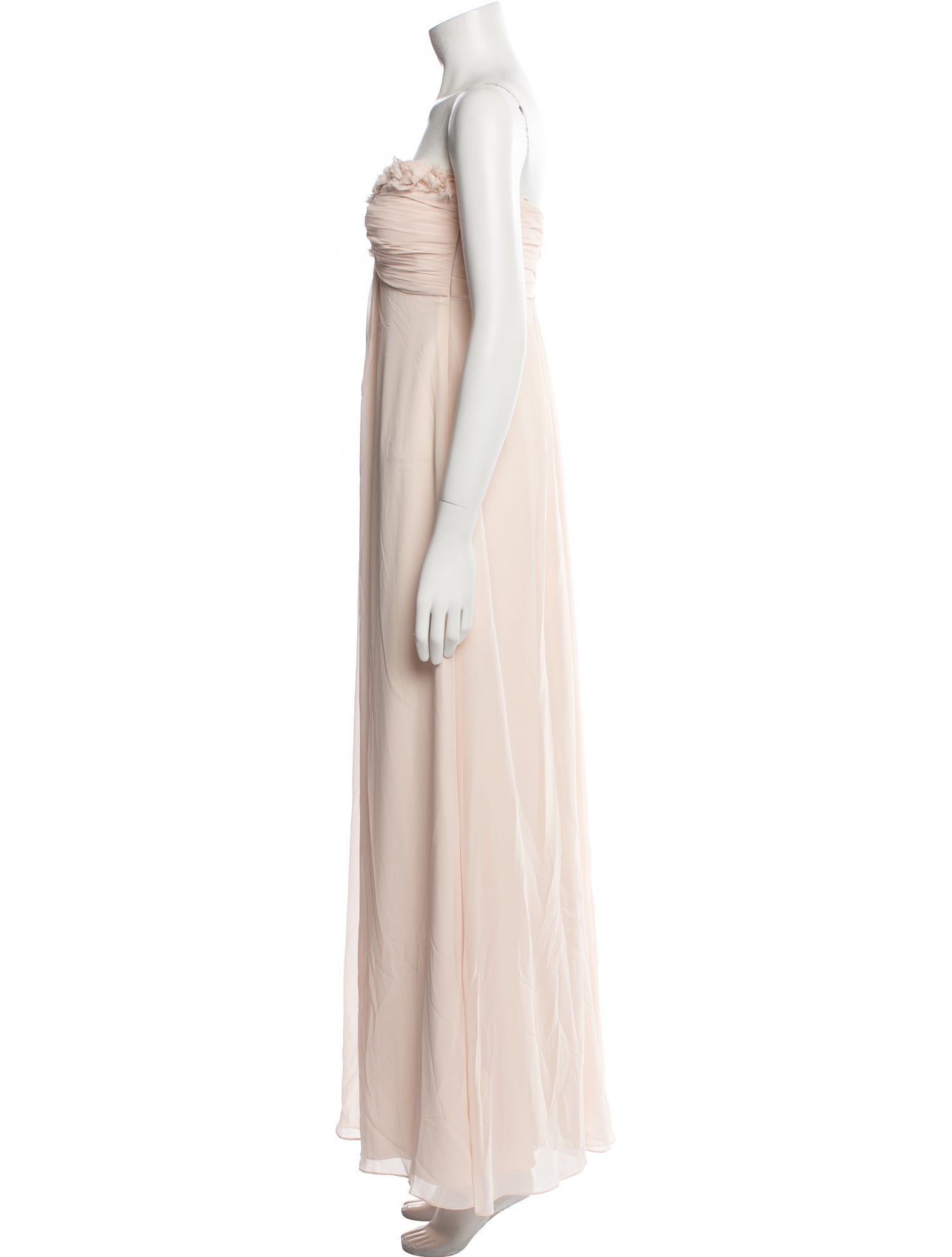 Monique Lhuillier Strapless Long Dress