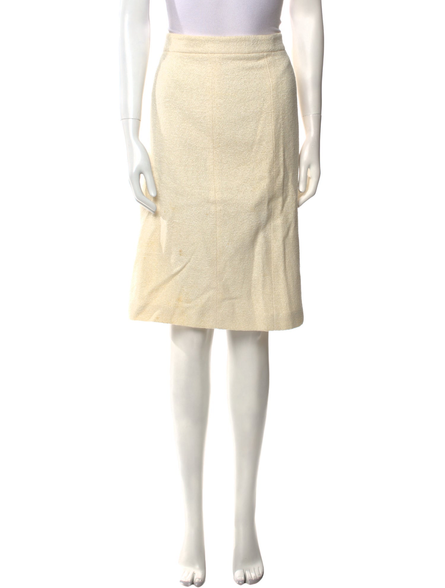 Monique Lhuillier Silk Knee-Length Skirt