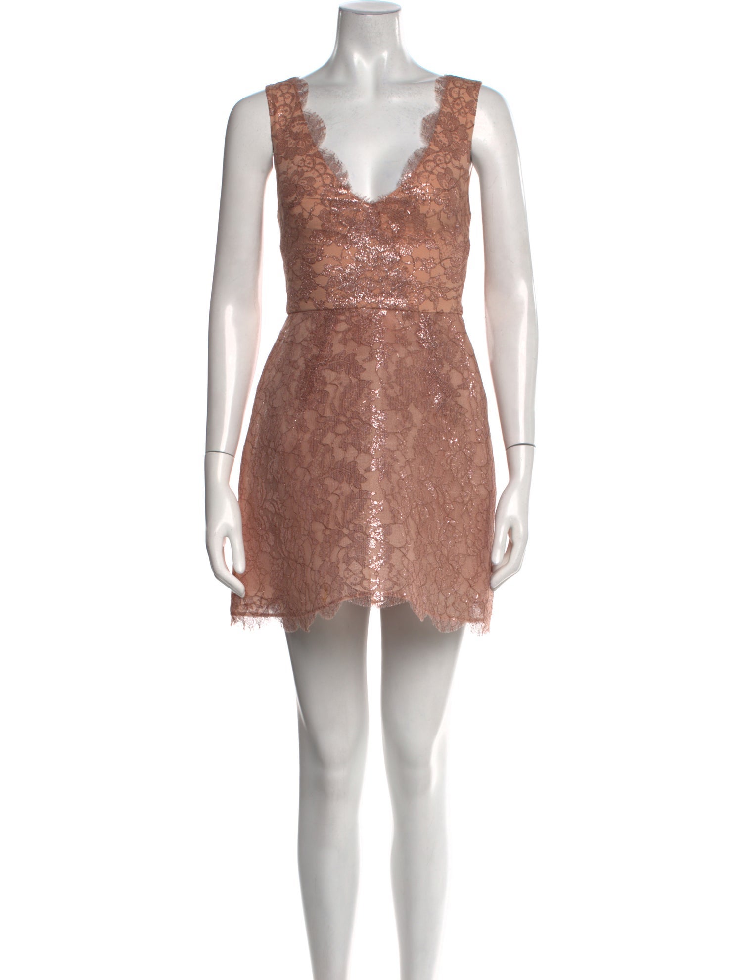 Monique Lhuillier Cowl Neck Mini Dress