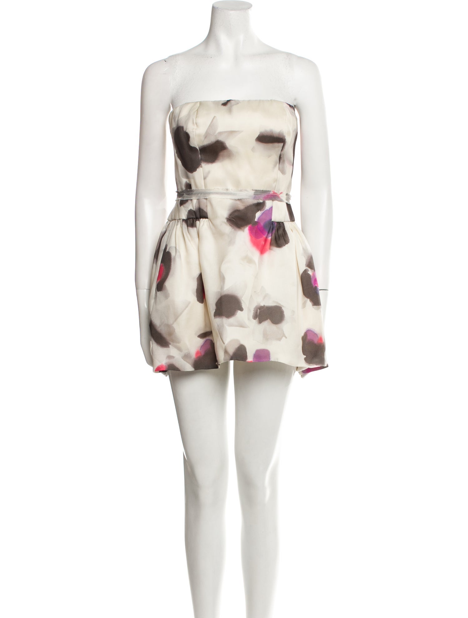 Monique Lhuillier Silk Mini Dress