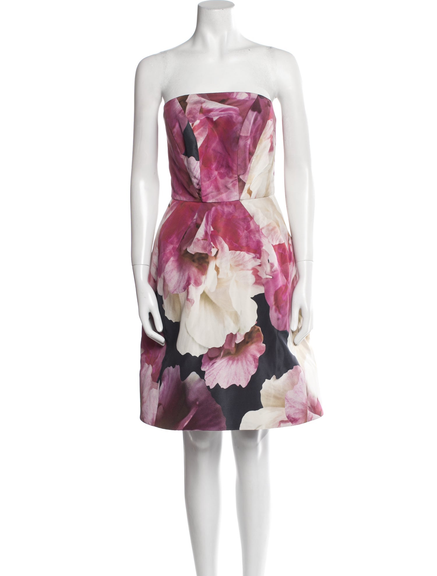 Monique Lhuillier Silk Mini Dress