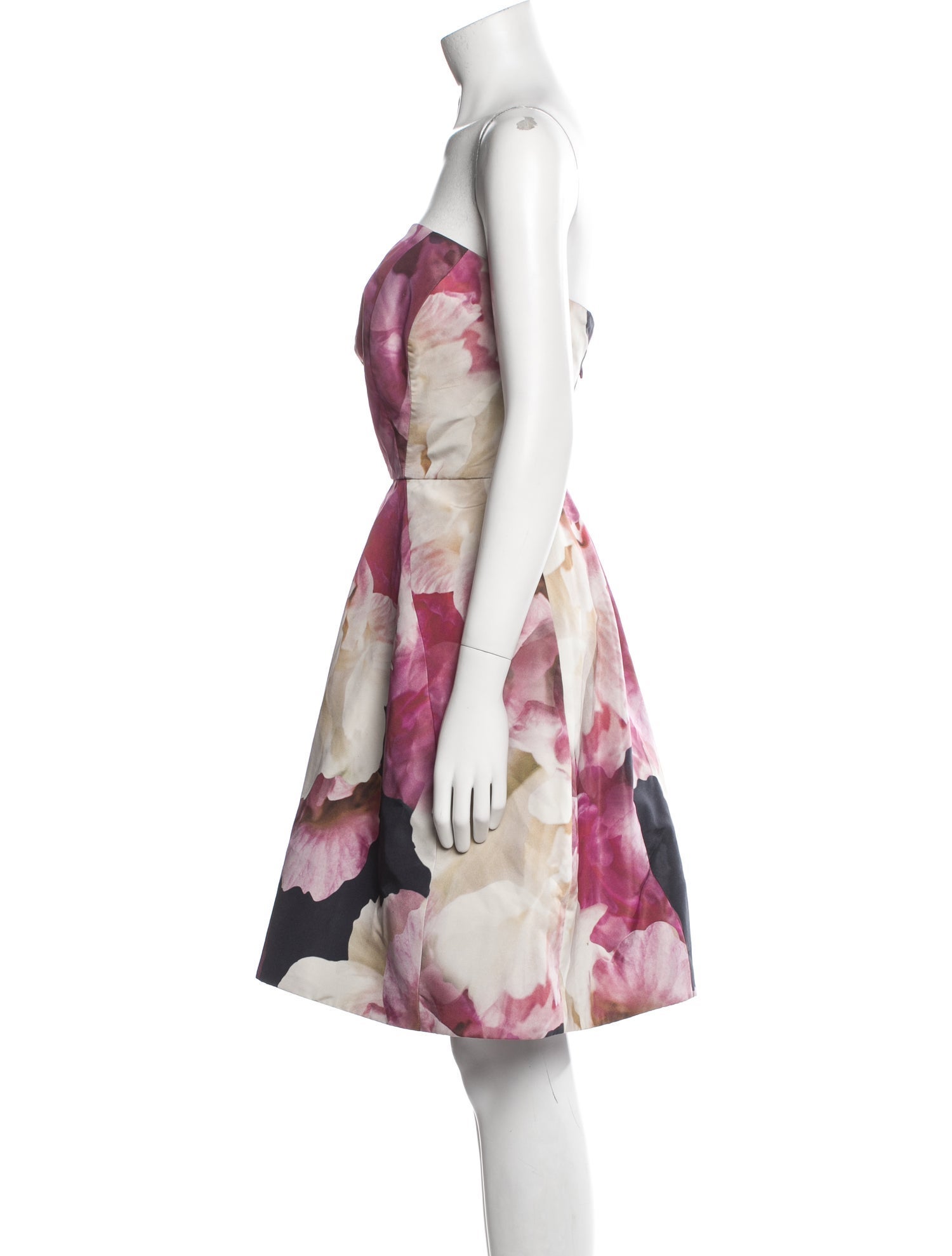 Monique Lhuillier Silk Mini Dress