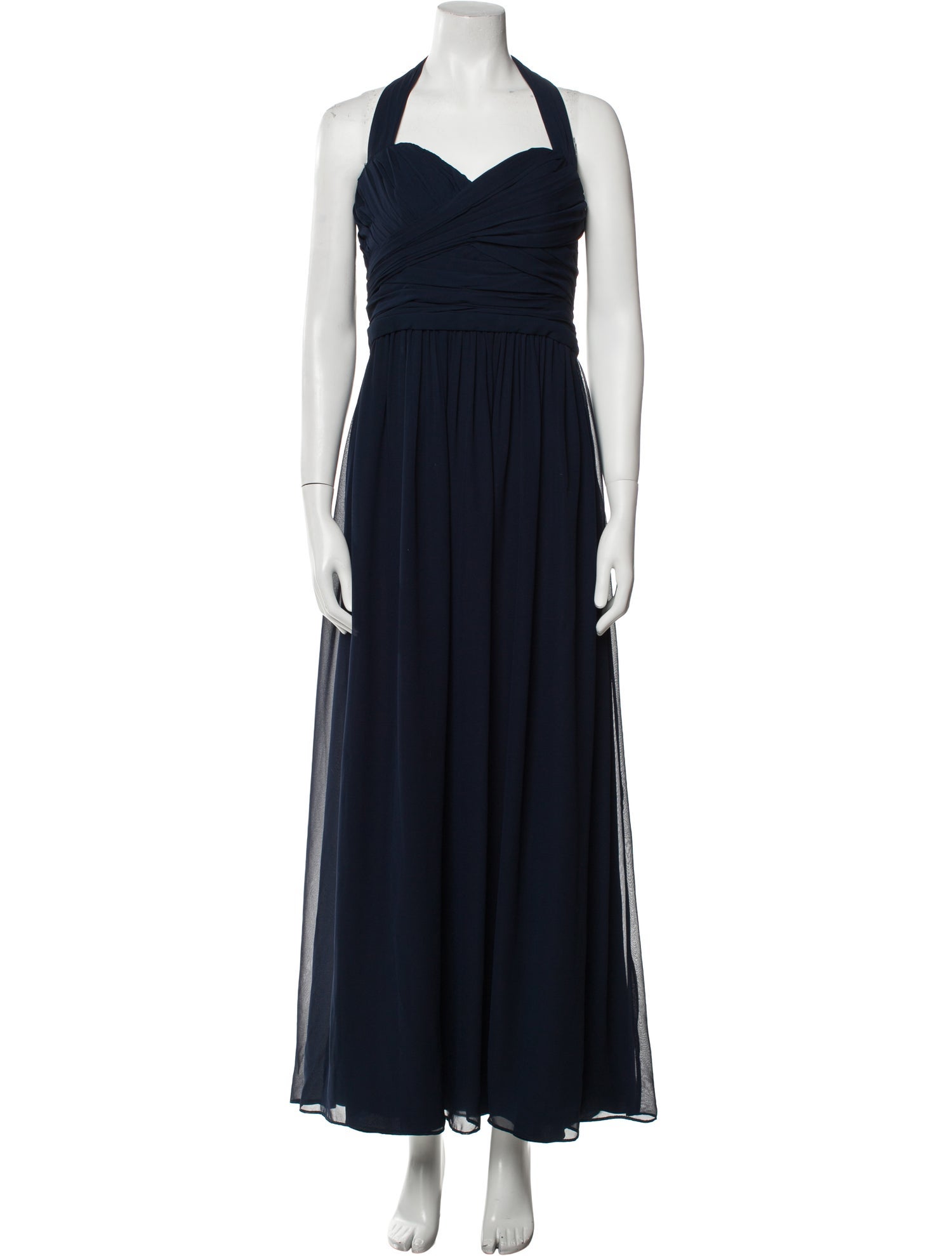 Monique Lhuillier Halterneck Long Dress