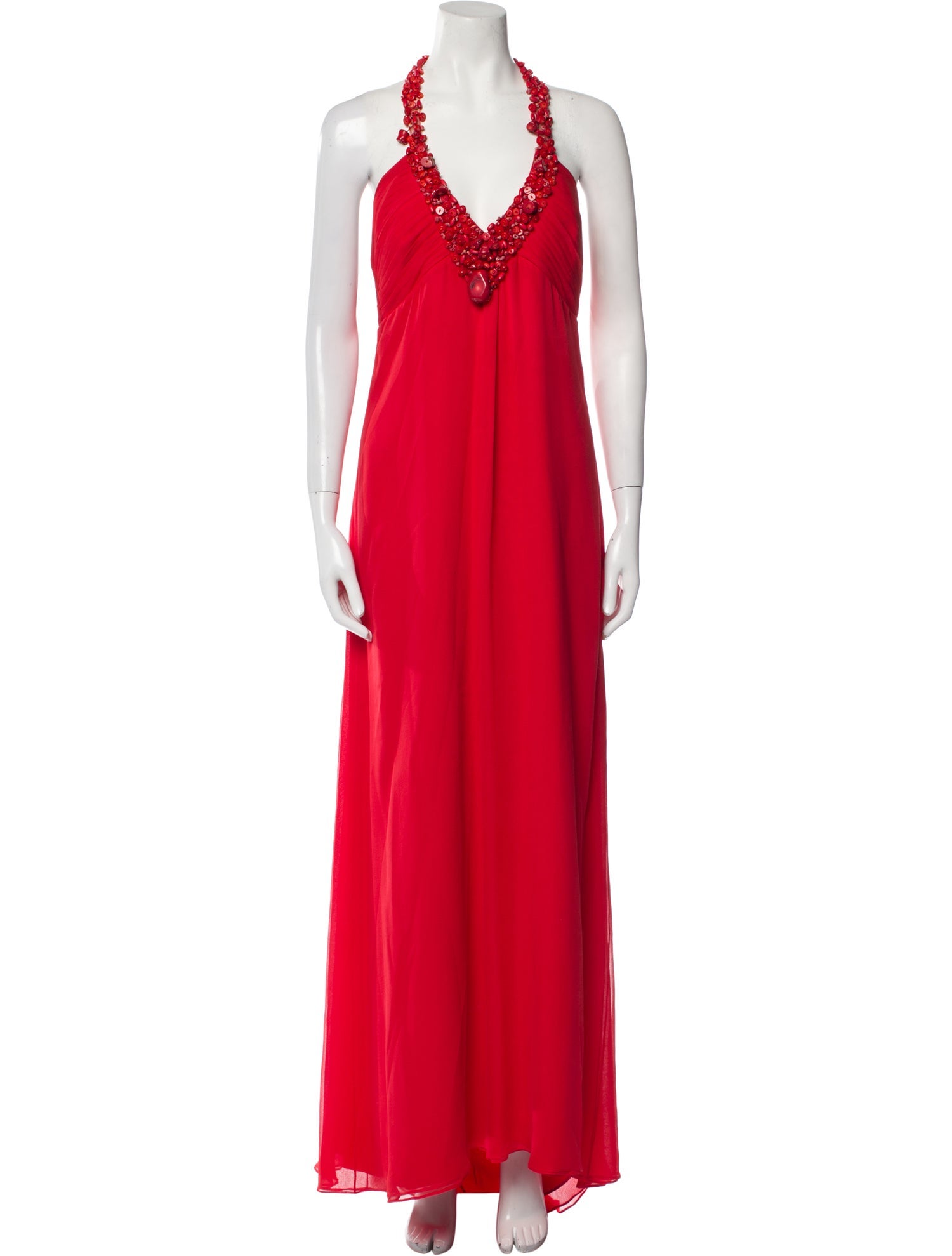 Monique Lhuillier Silk Long Dress