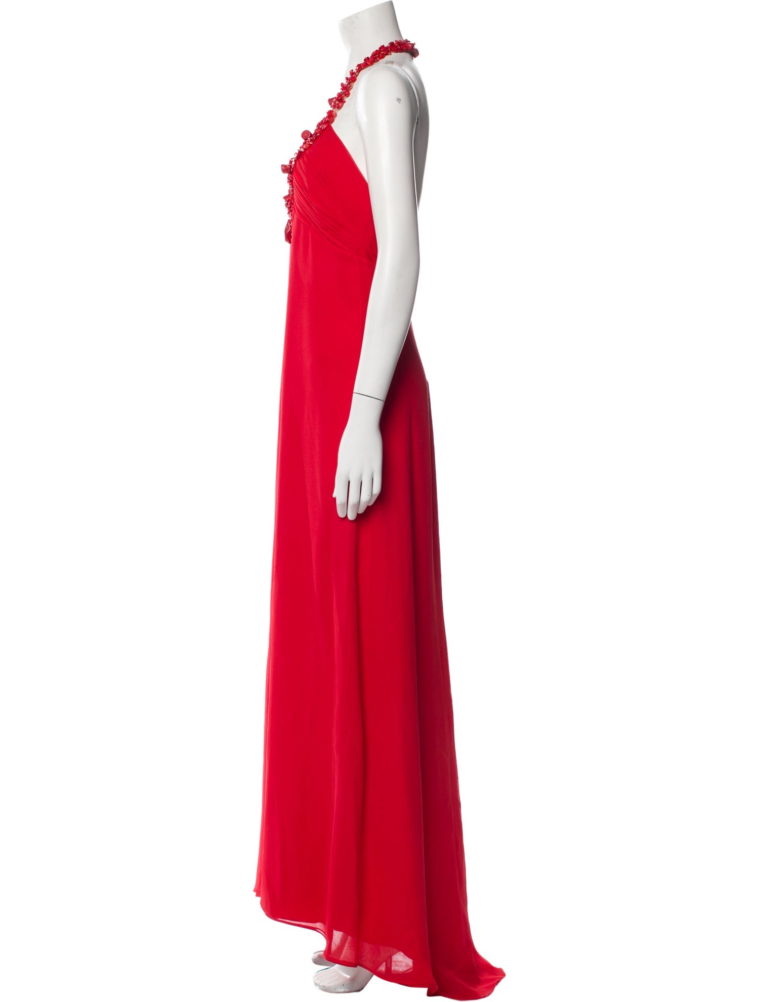 Monique Lhuillier Silk Long Dress