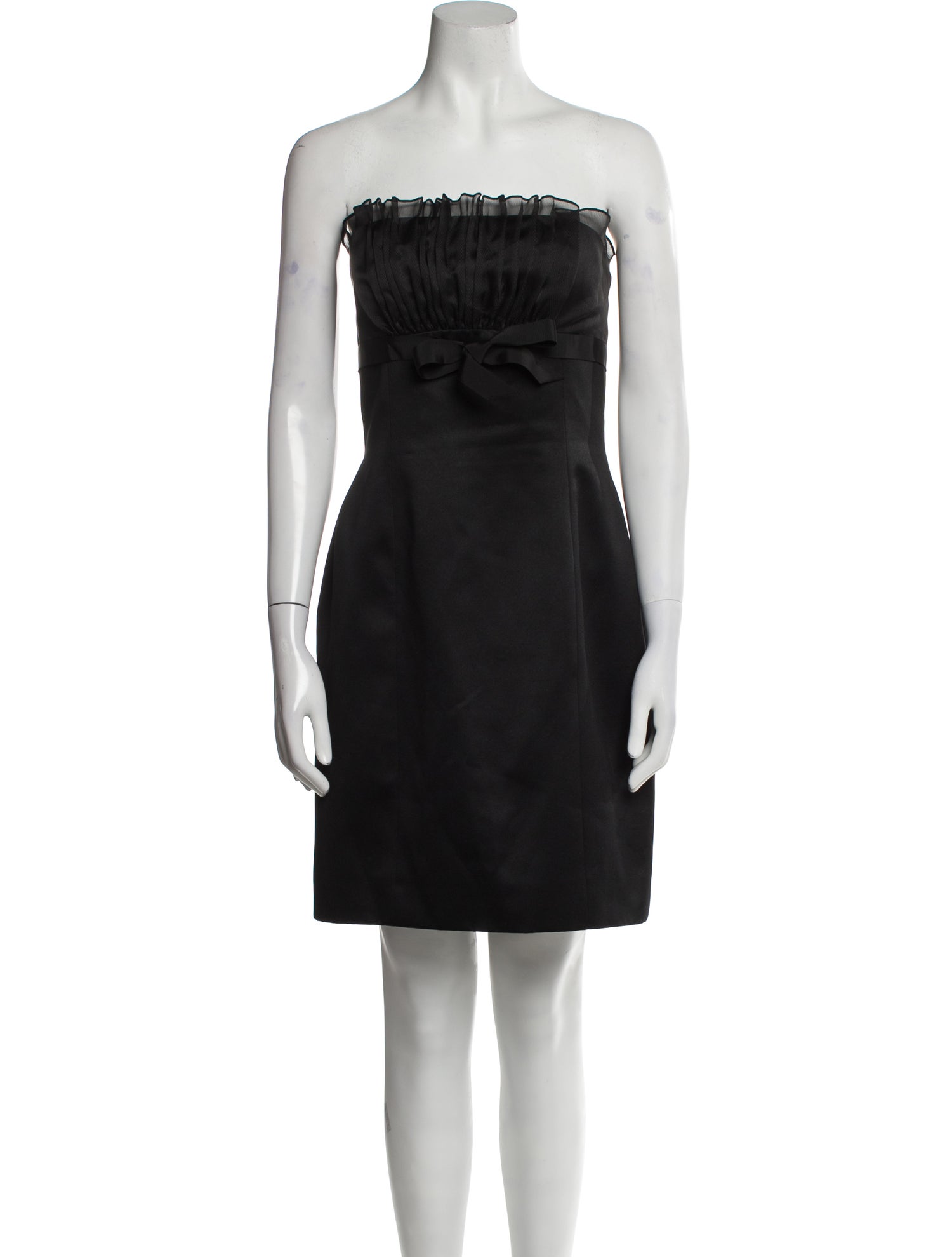 Monique Lhuillier Strapless Mini Dress