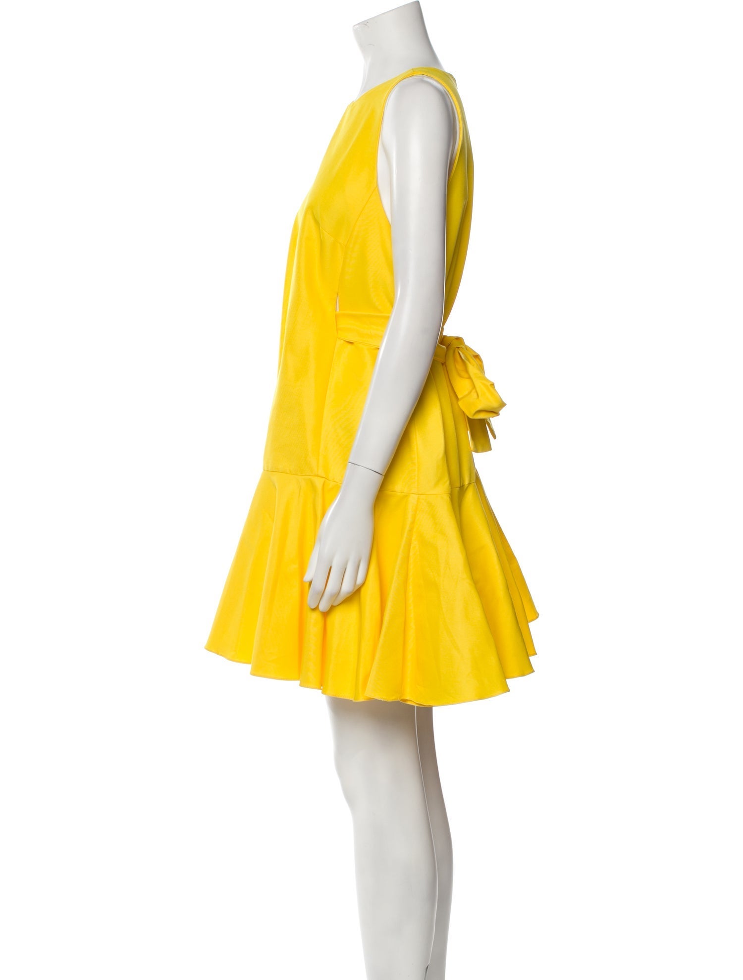 Monique Lhuillier Crew Neck Mini Dress