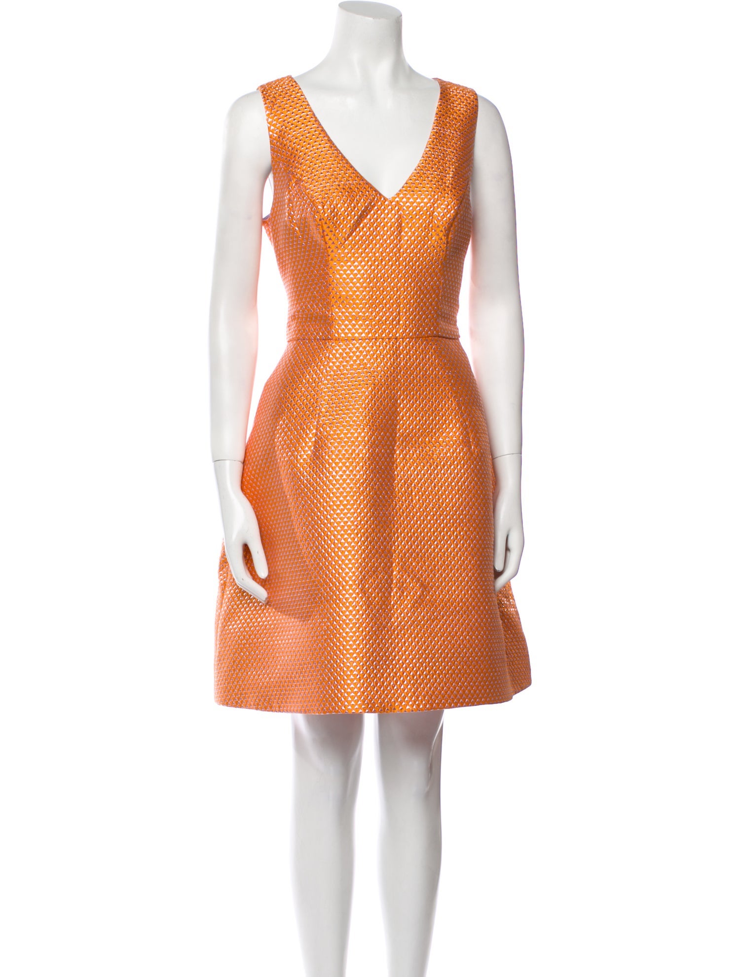 Monique Lhuillier Patterned Mini Dress