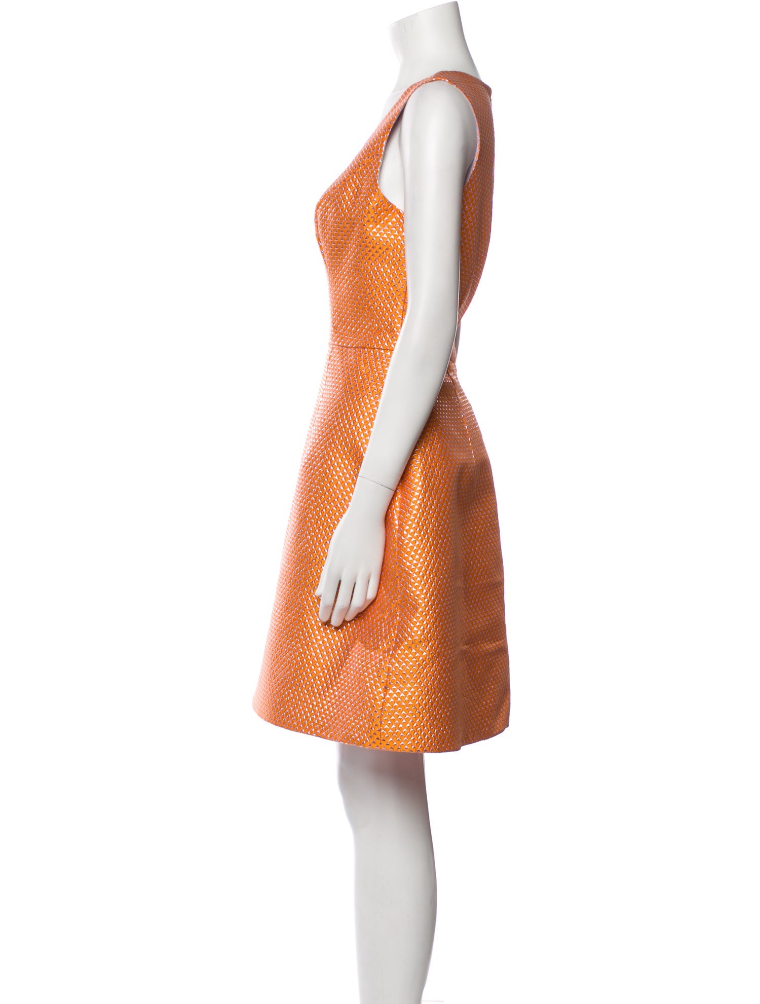 Monique Lhuillier Patterned Mini Dress