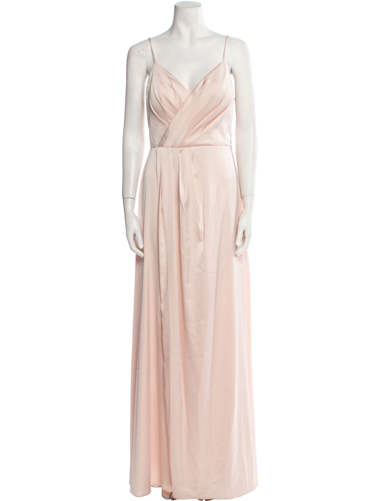 Monique Lhuillier V-Neck Long Dress