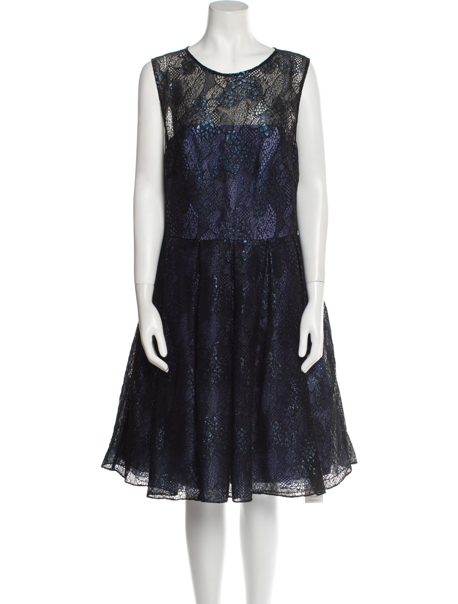 Monique Lhuillier Lace Pattern Knee-Length Dress w/ Tags