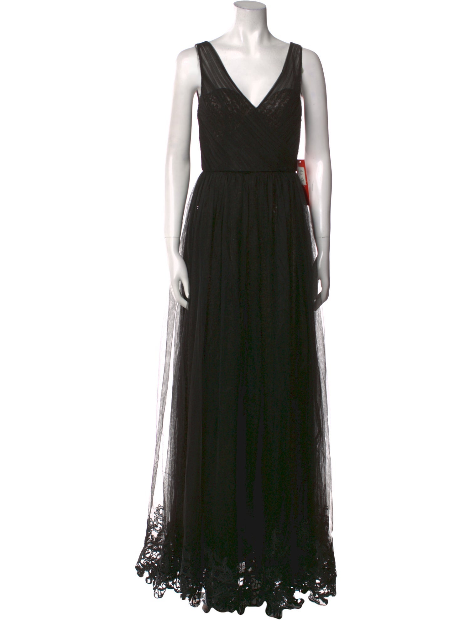 Monique Lhuillier V-Neck Long Dress w/ Tags