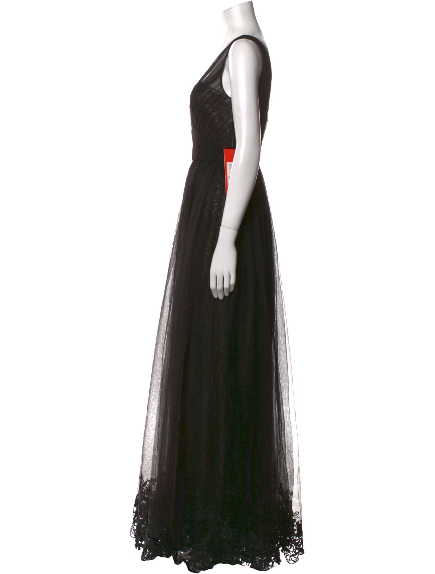 Monique Lhuillier V-Neck Long Dress w/ Tags