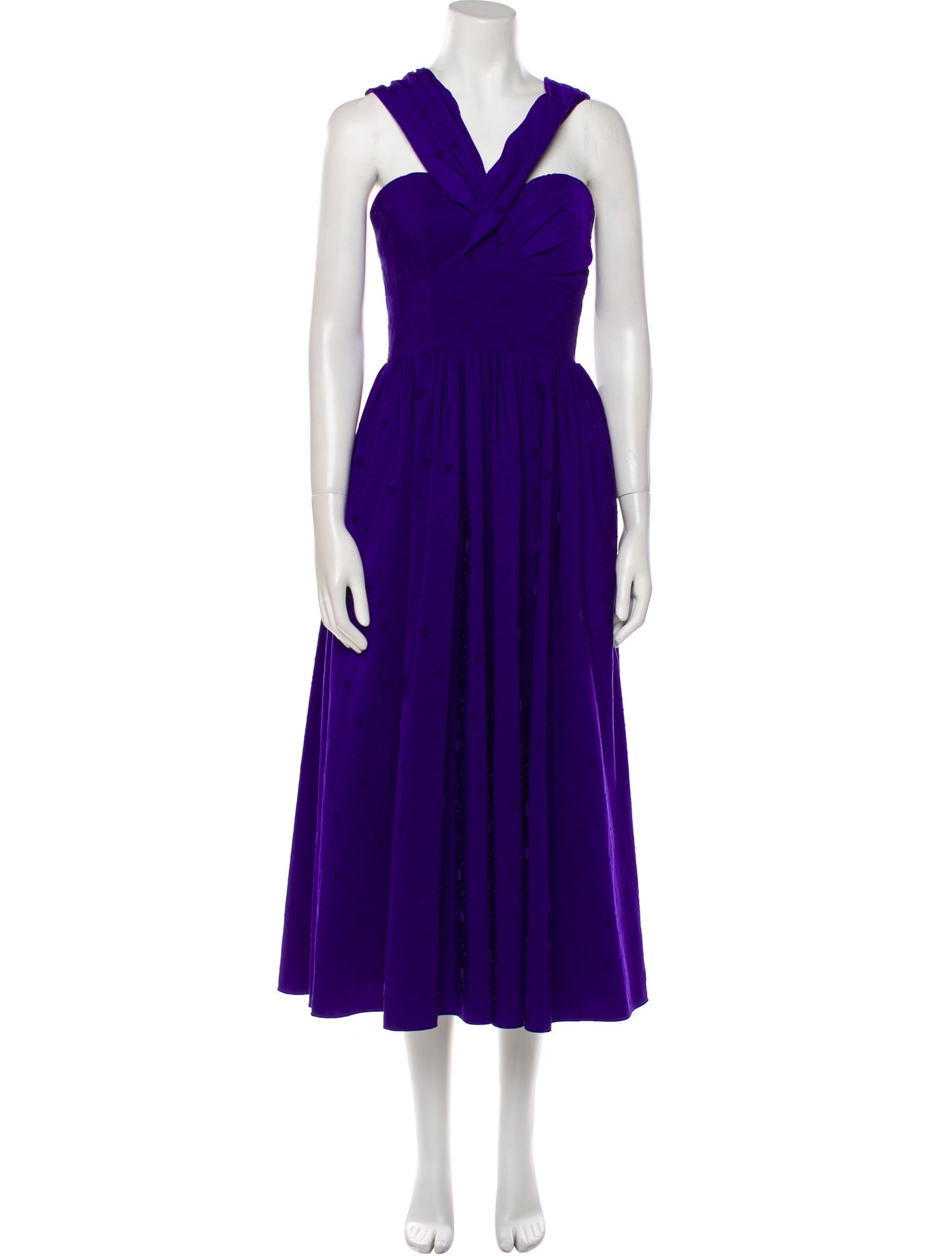 Monique Lhuillier V-Neck Long Dress w/ Tags