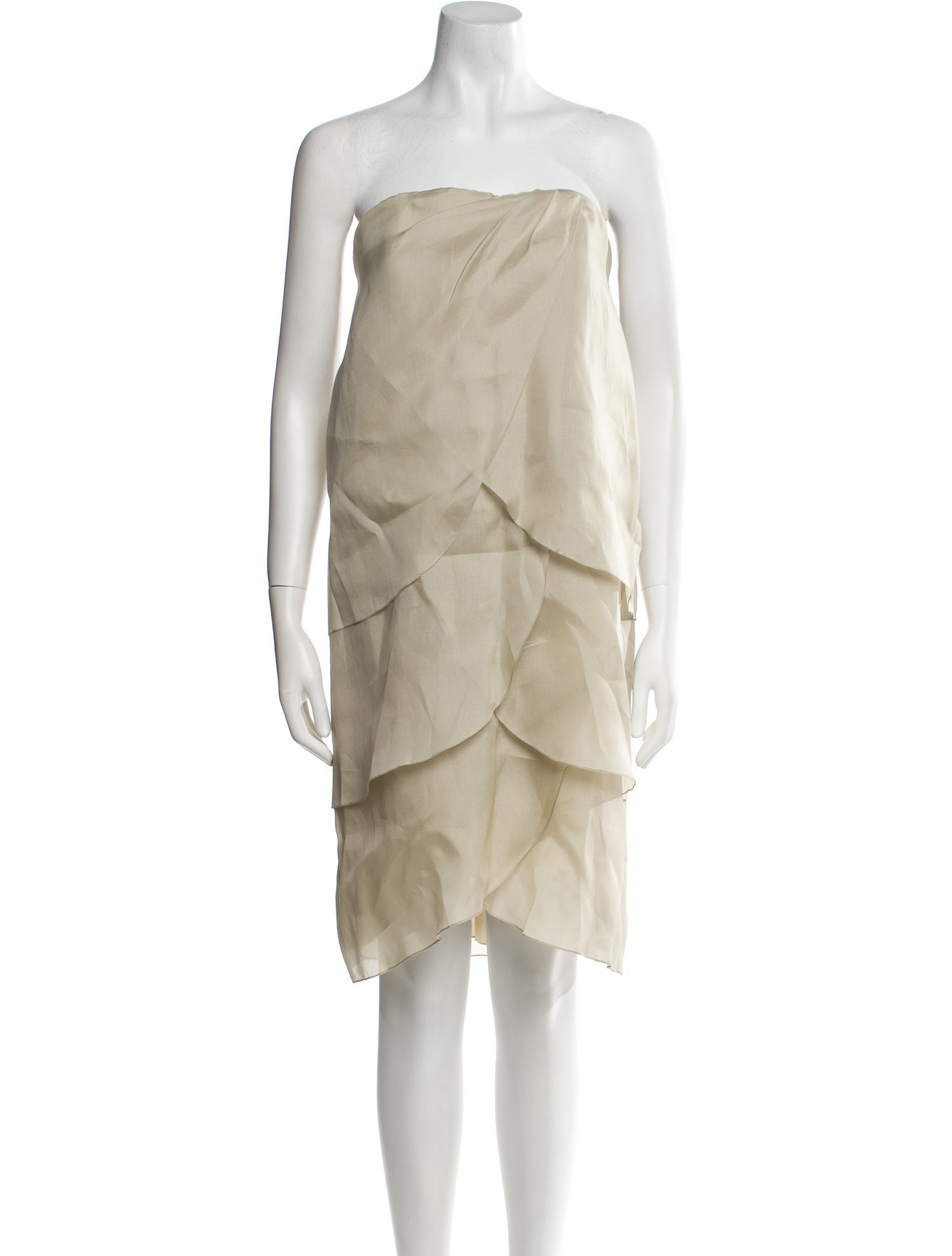 Monique Lhuillier Silk Knee-Length Dress