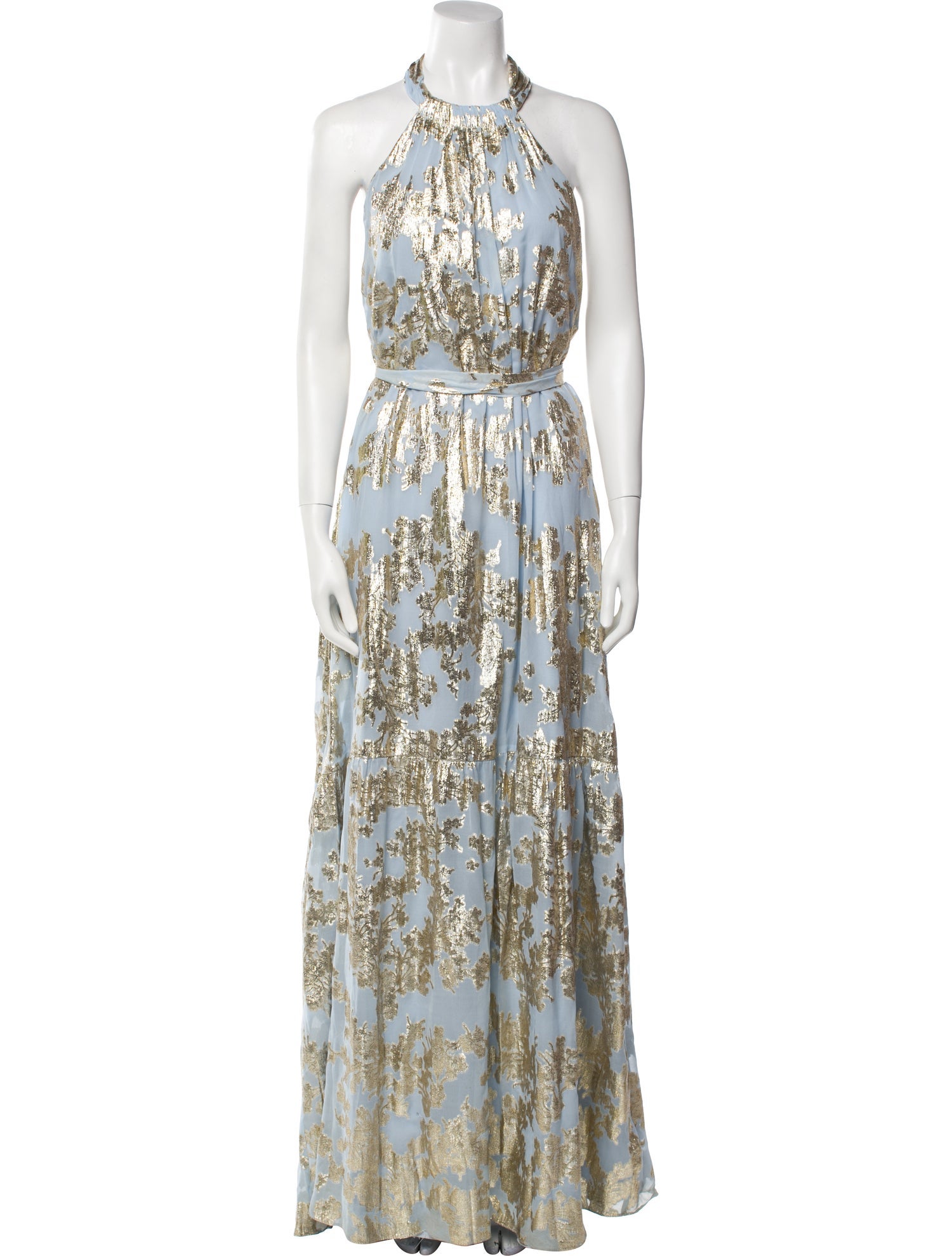 Monique Lhuillier Silk Long Dress