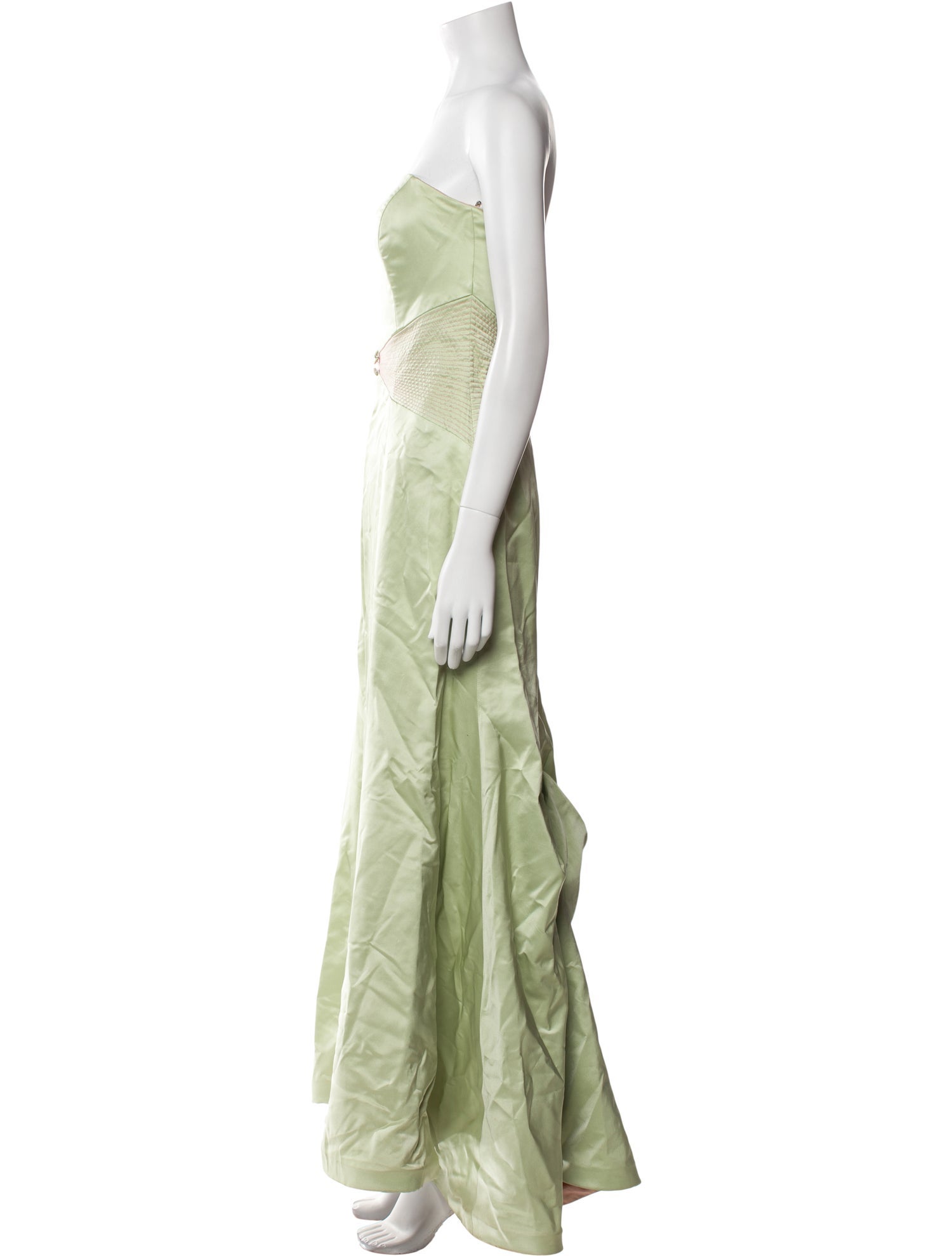 Monique Lhuillier Silk Long Dress