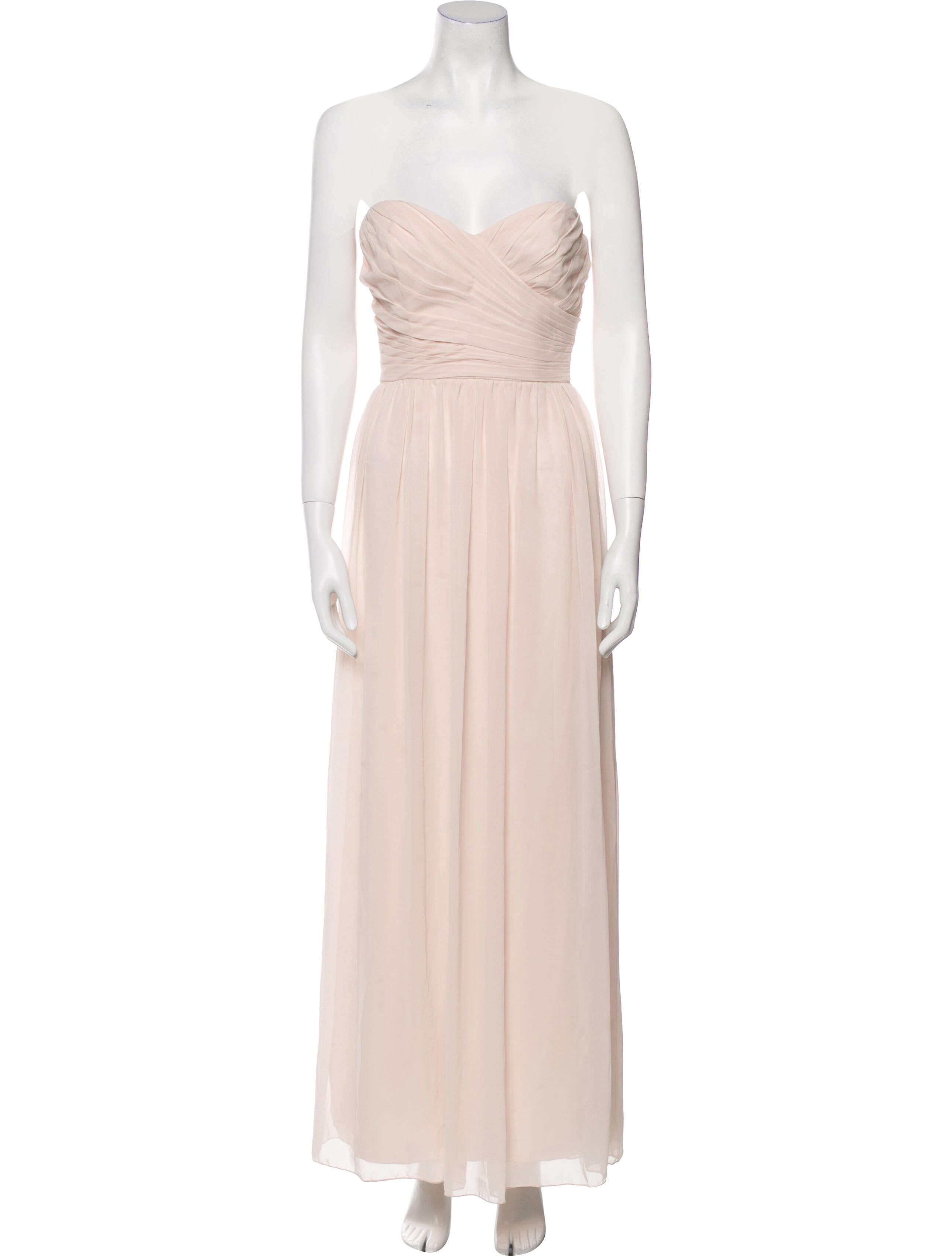 Monique Lhuillier Strapless Long Dress