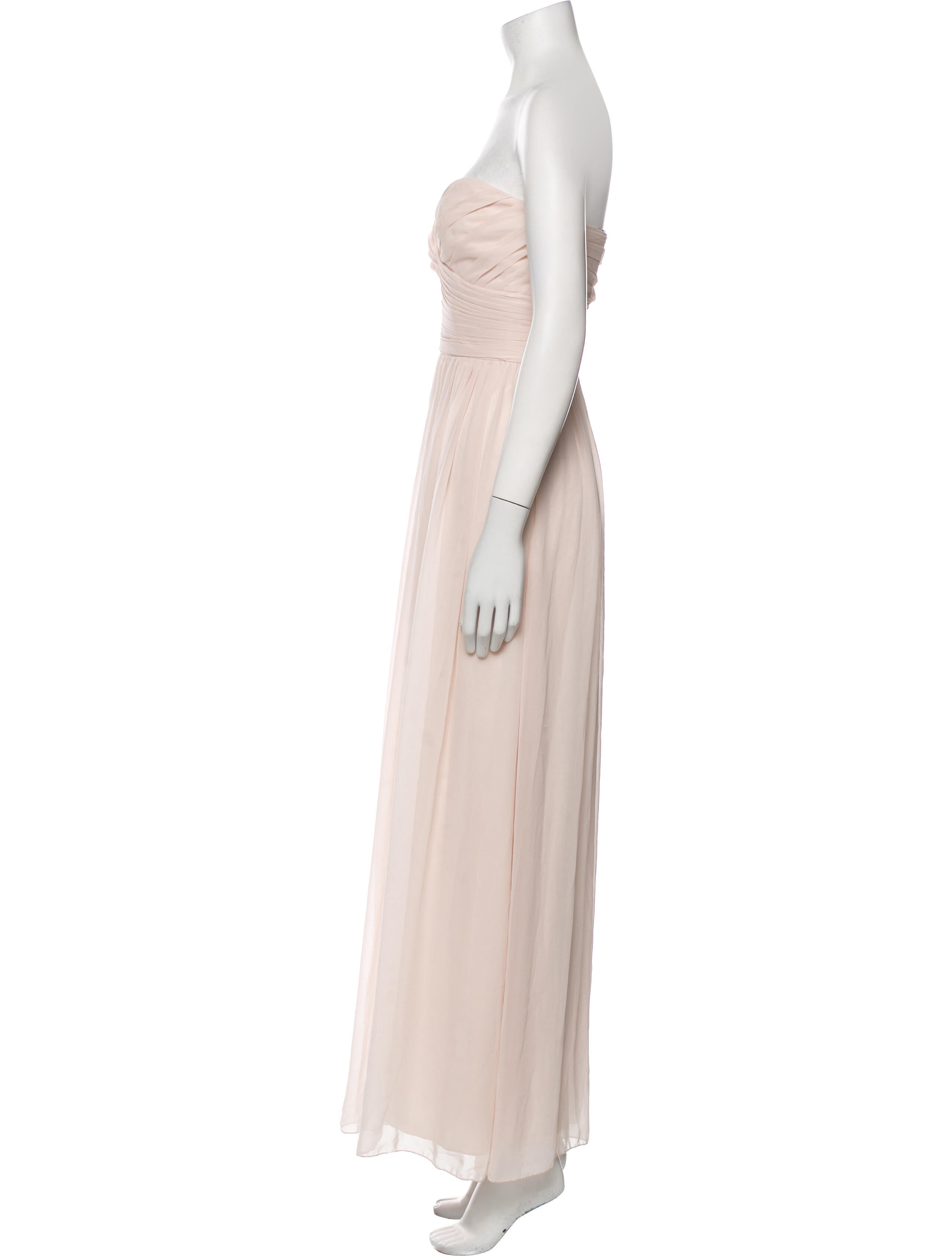 Monique Lhuillier Strapless Long Dress