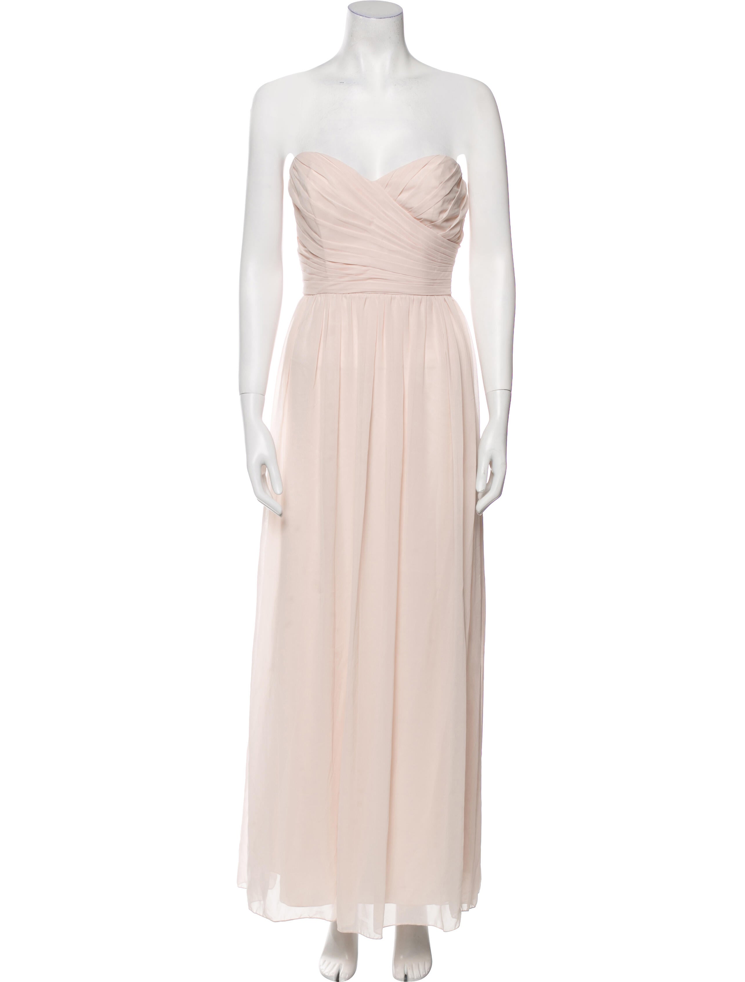 Monique Lhuillier Strapless Long Dress