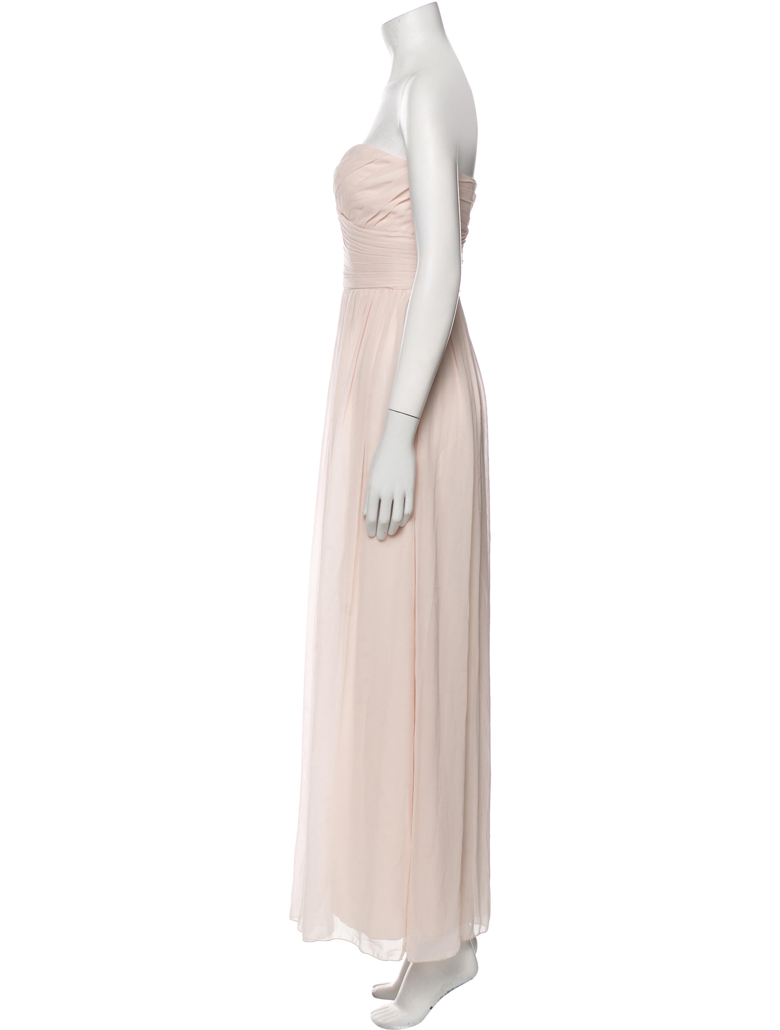 Monique Lhuillier Strapless Long Dress