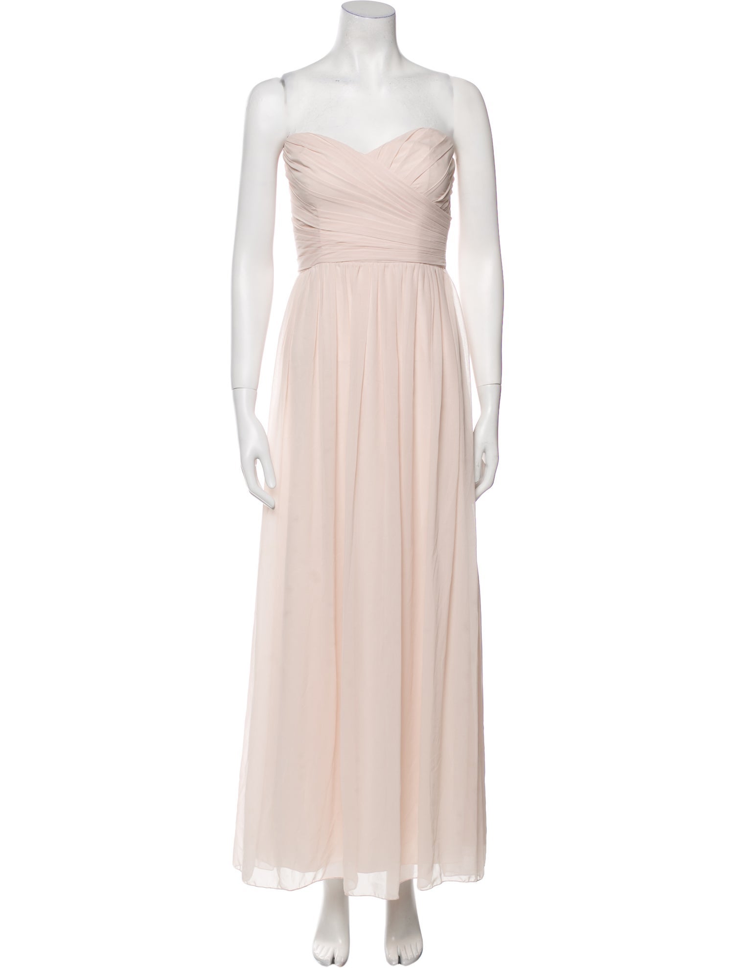 Monique Lhuillier Strapless Long Dress