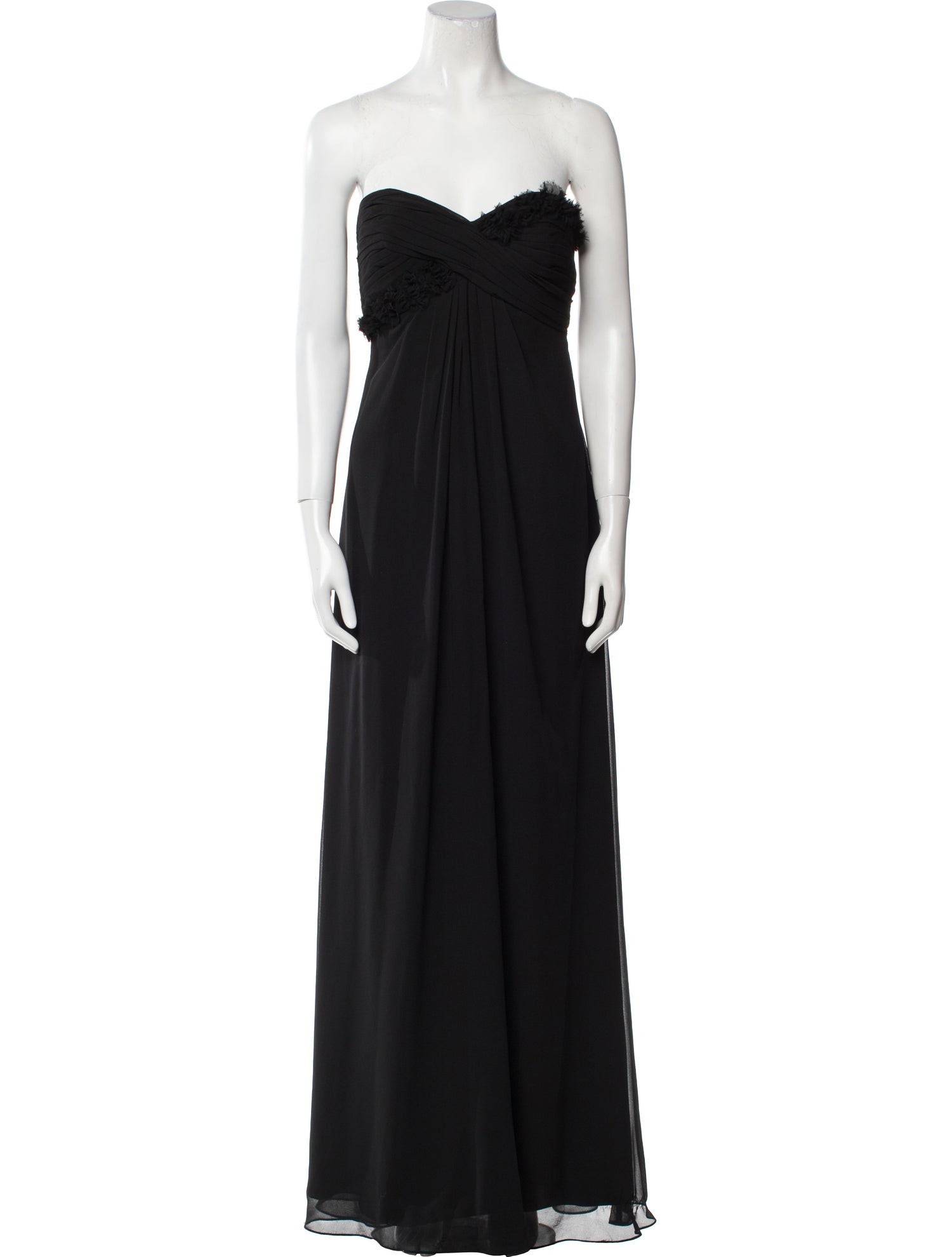Monique Lhuillier Strapless Long Dress