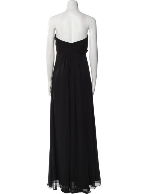 Monique Lhuillier Strapless Long Dress