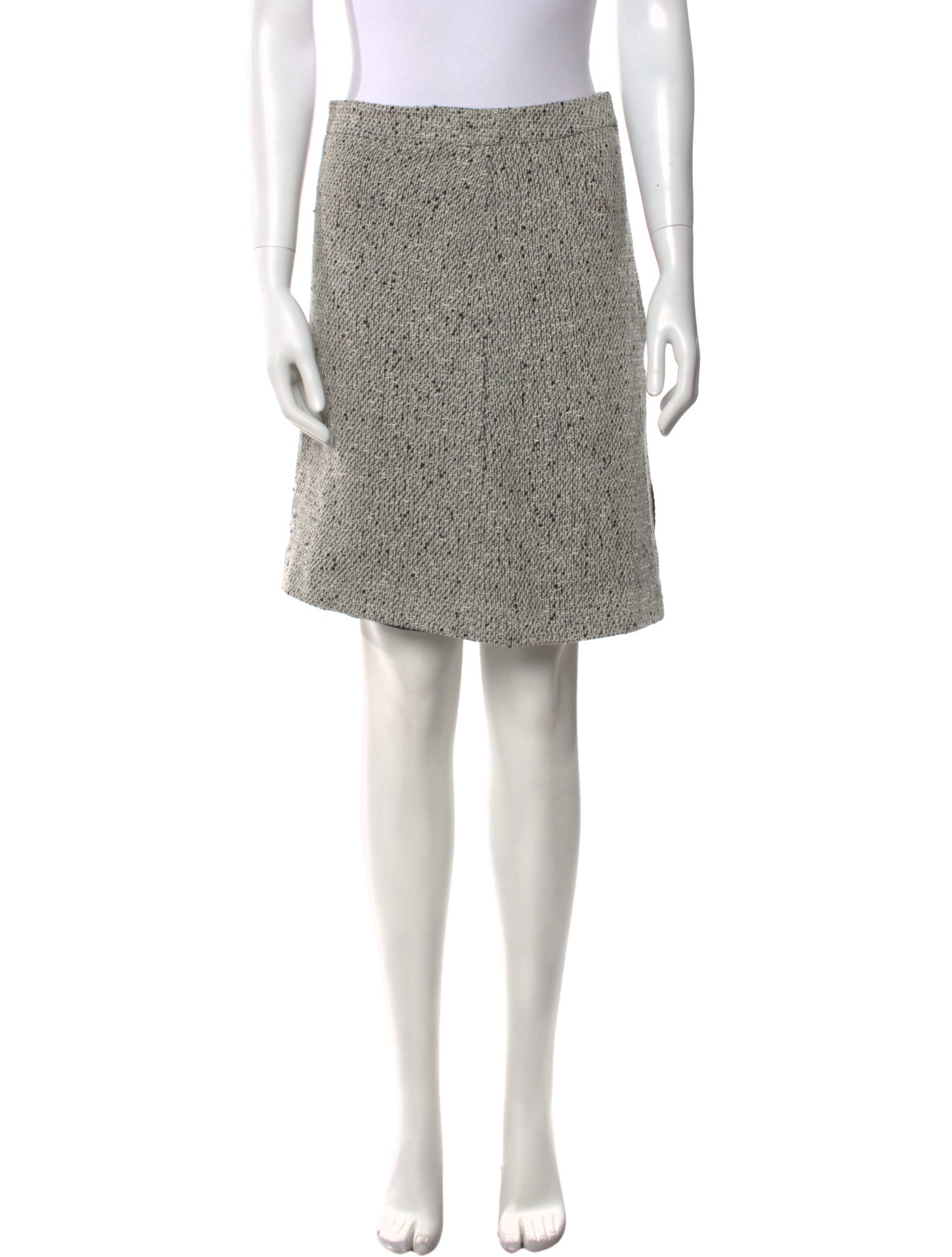 Monique Lhuillier Silk Knee-Length Skirt