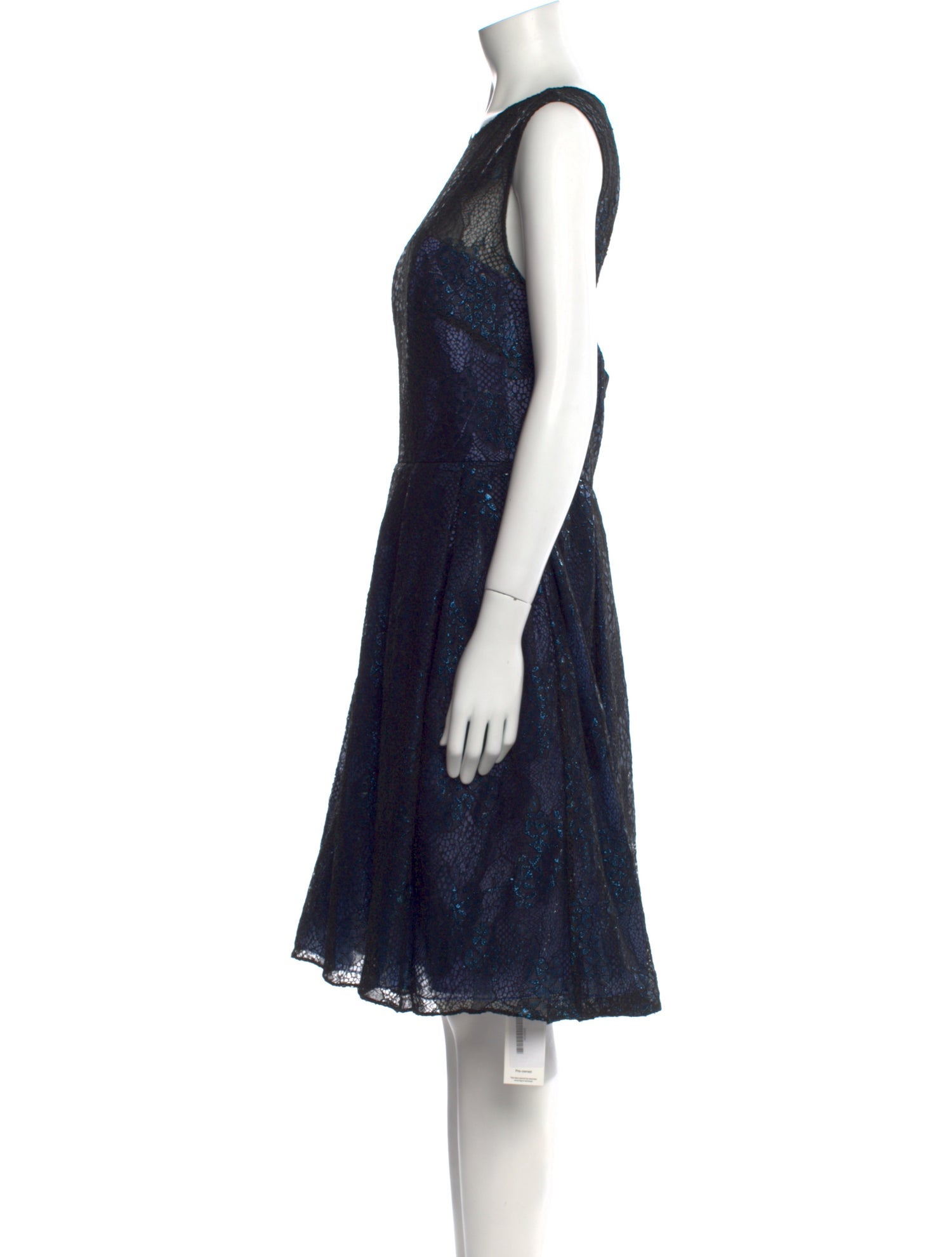 Monique Lhuillier Lace Pattern Knee-Length Dress