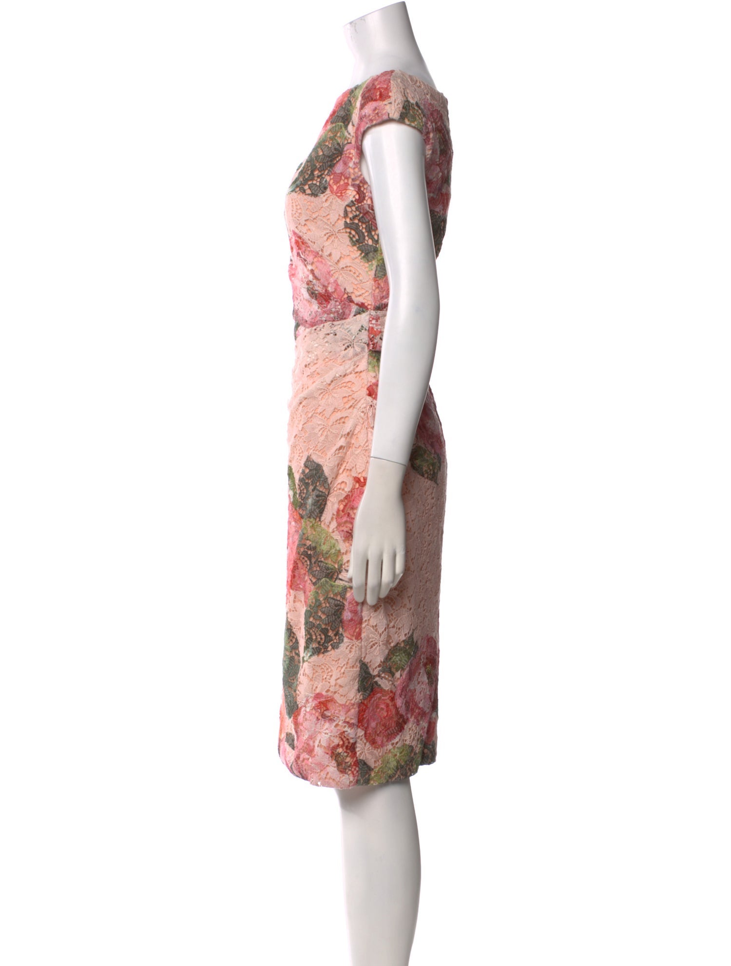 Monique Lhuillier Printed Midi Length Dress w/ Tags