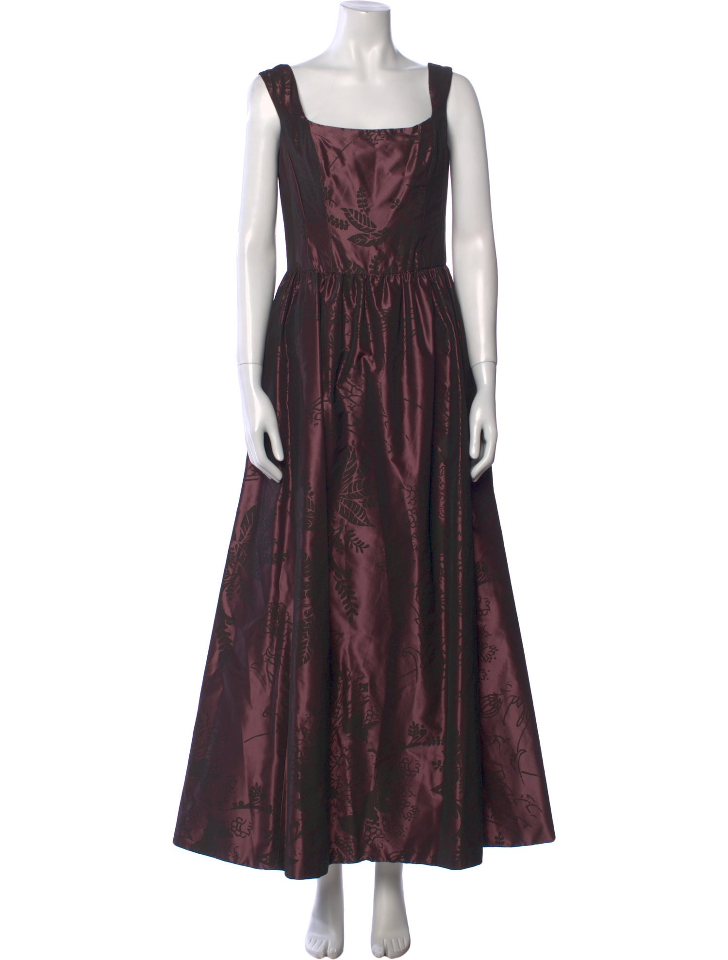 Monique Lhuillier Silk Long Dress