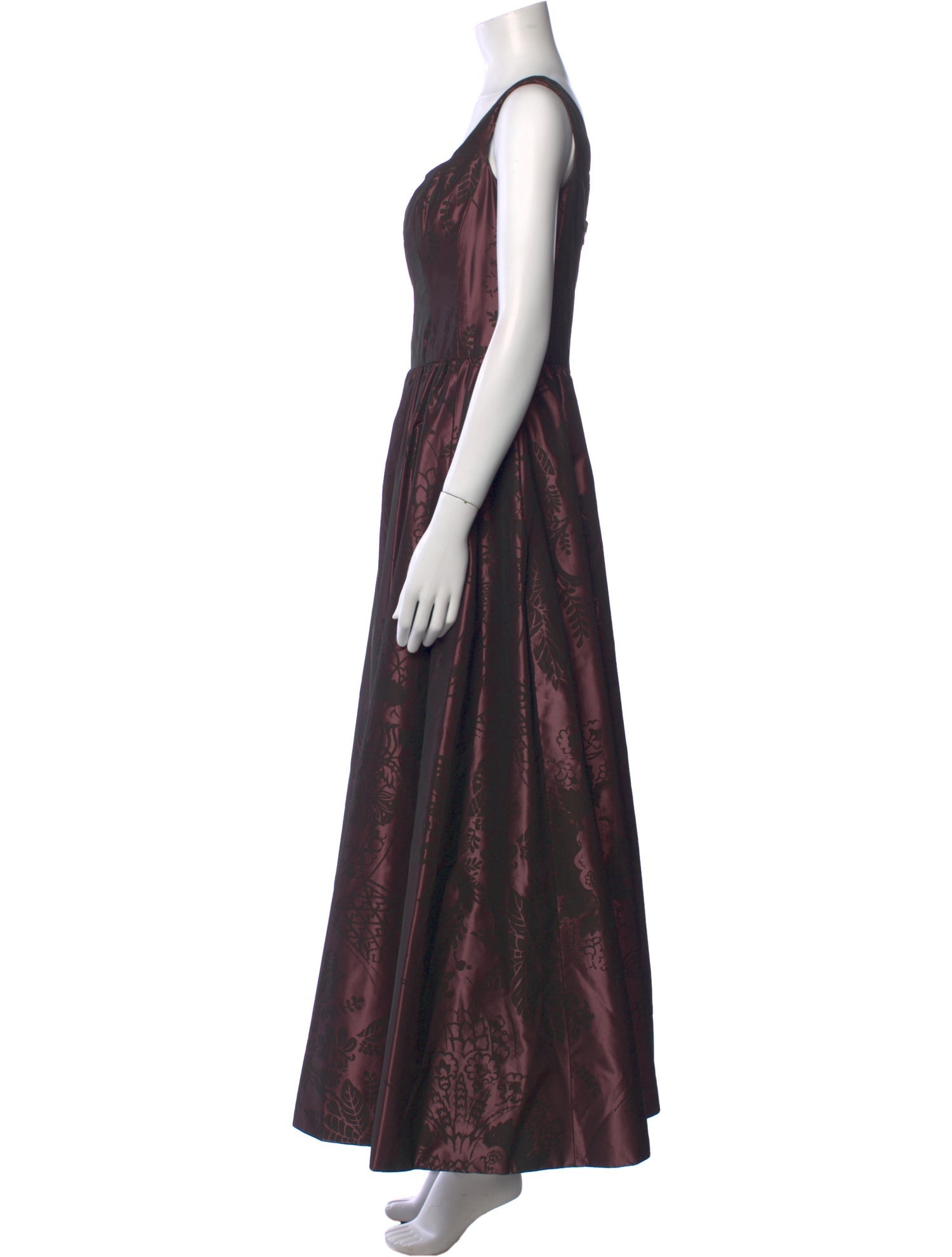 Monique Lhuillier Silk Long Dress