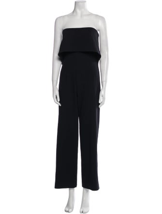Monique Lhuillier Strapless Jumpsuit